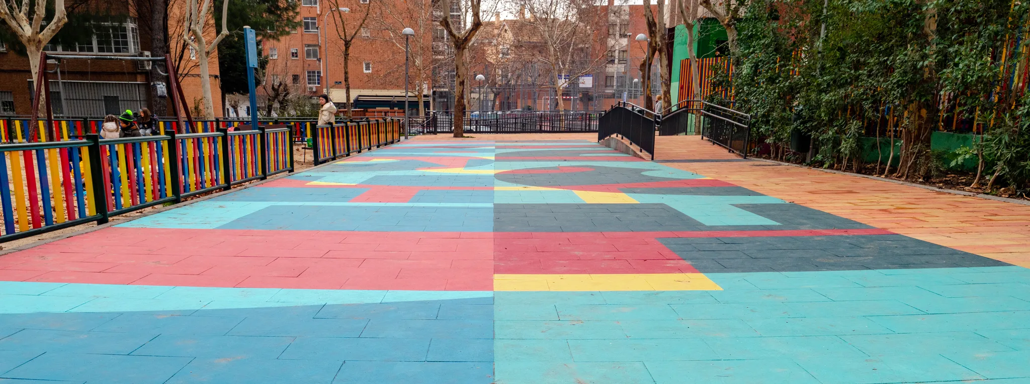 Asphalt Art Madrid Before After Comparison