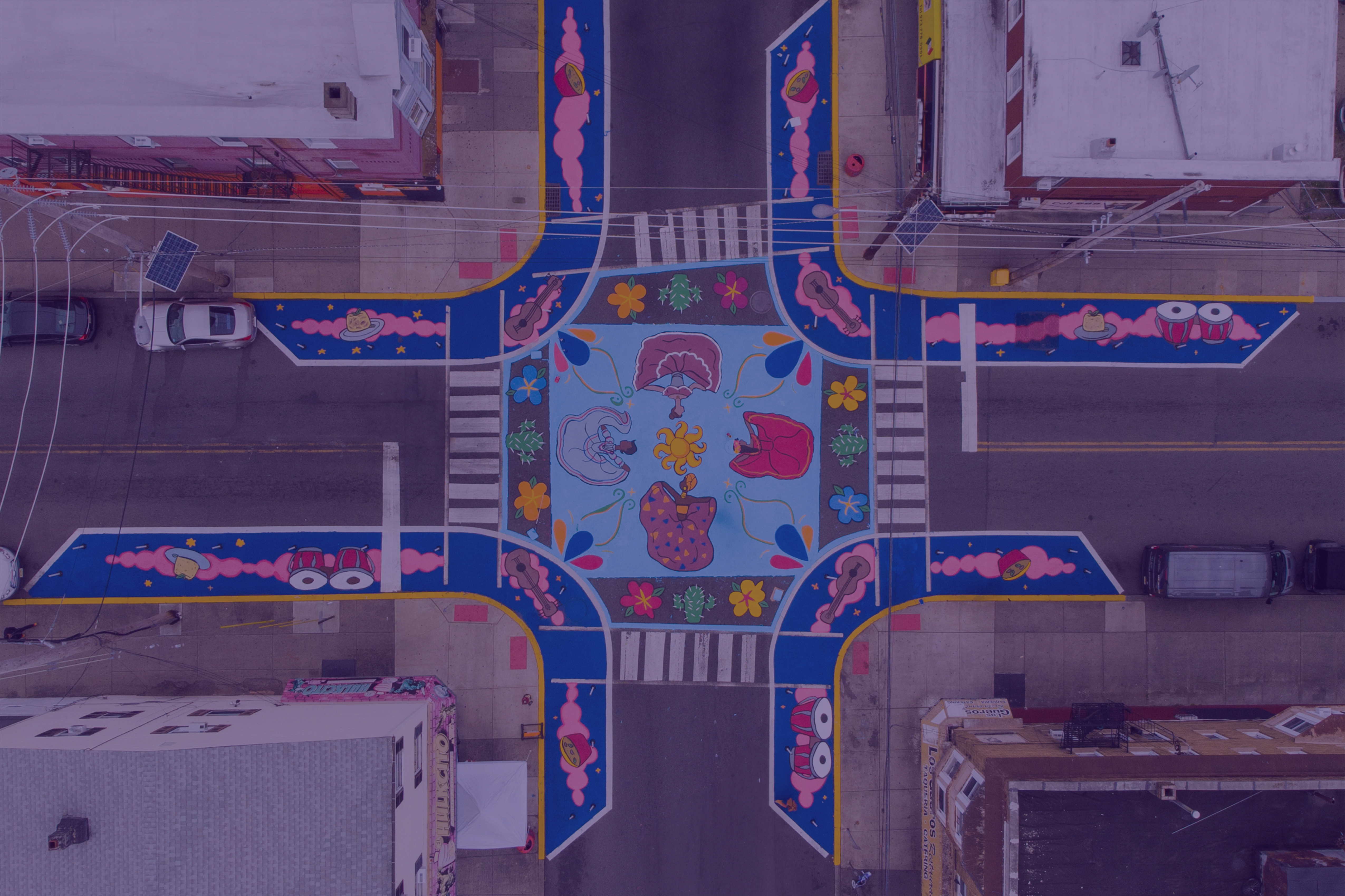 Improving a dangerous intersection with art | Asphalt Art