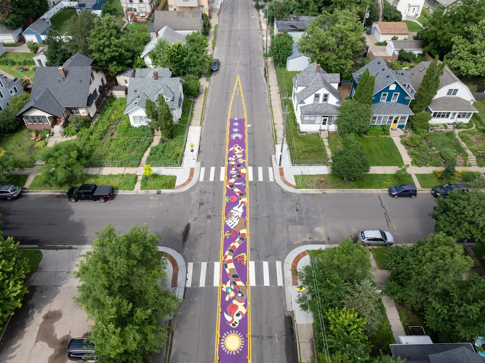 Asphalt Art Minneapolis After