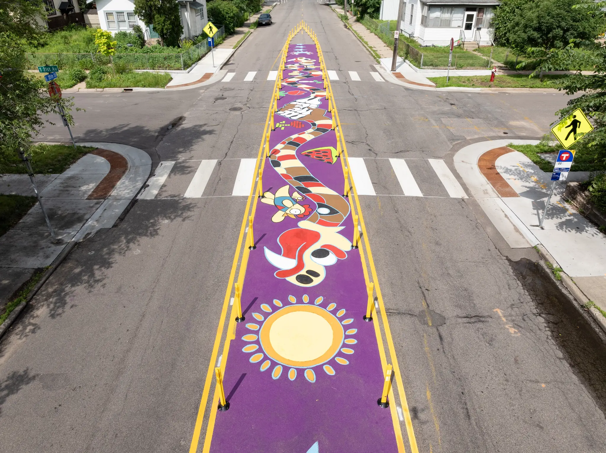 Asphalt Art Minneapolis After