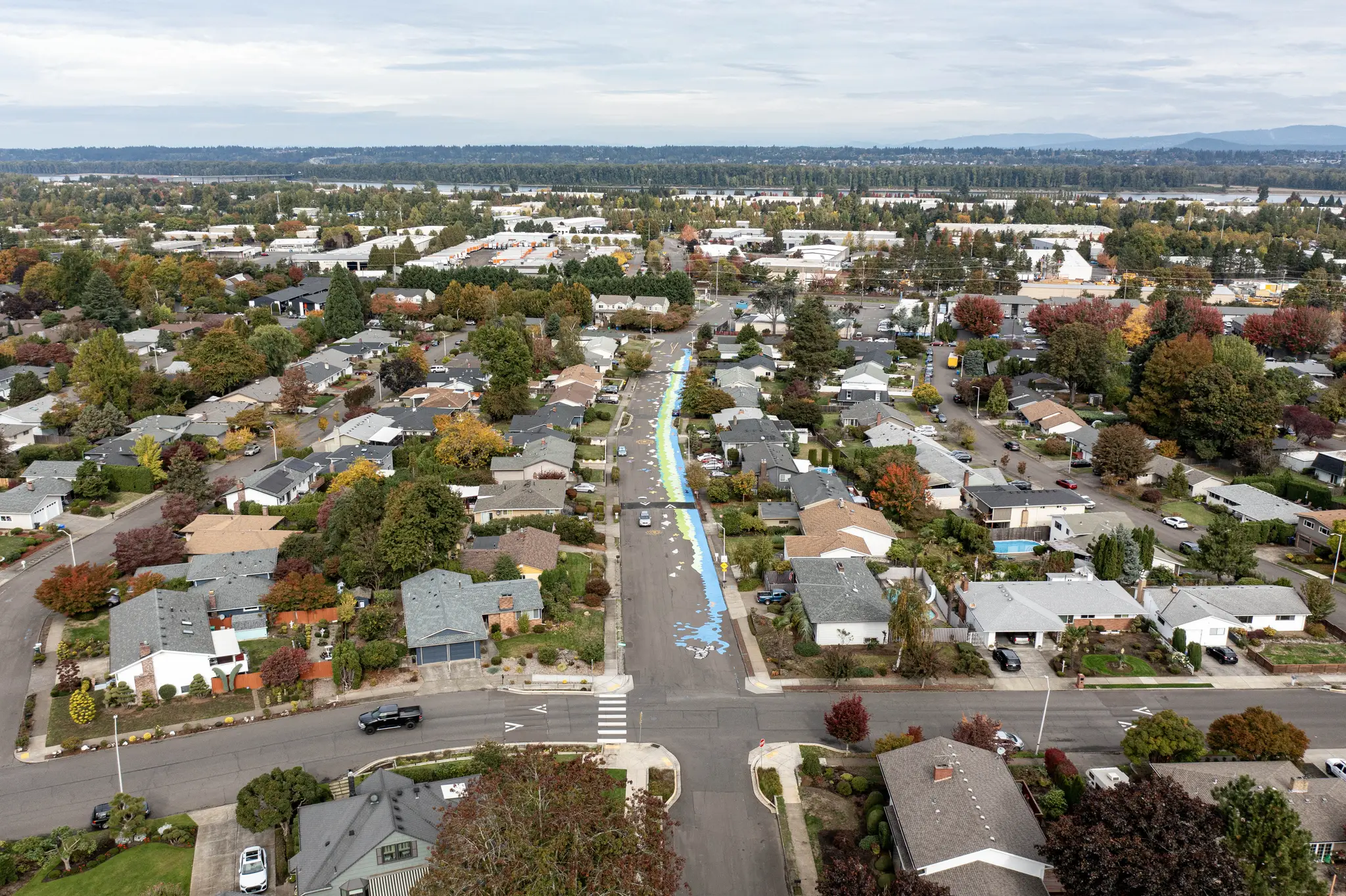 Asphalt Art Portland Before