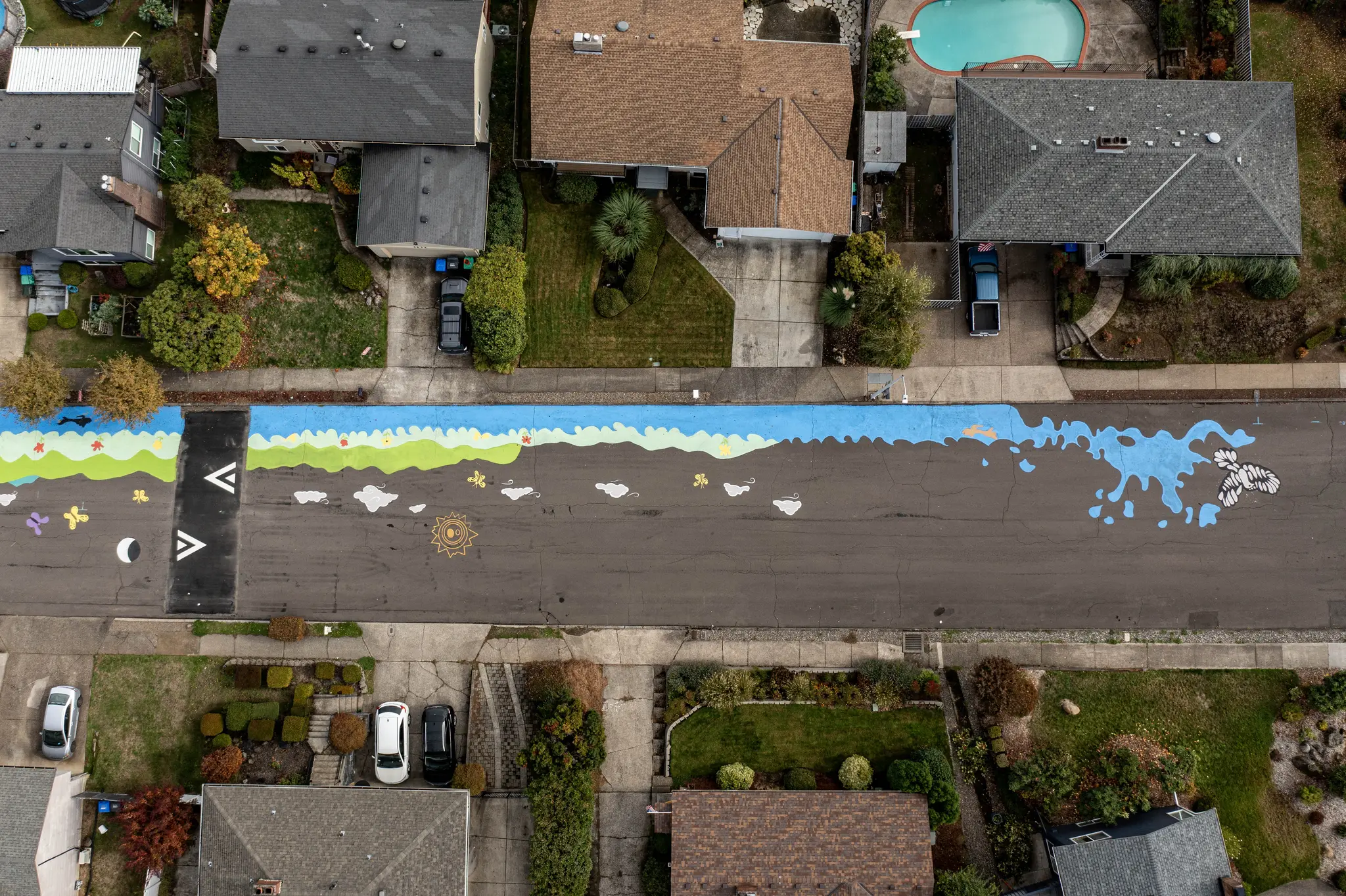 Asphalt Art Portland Before