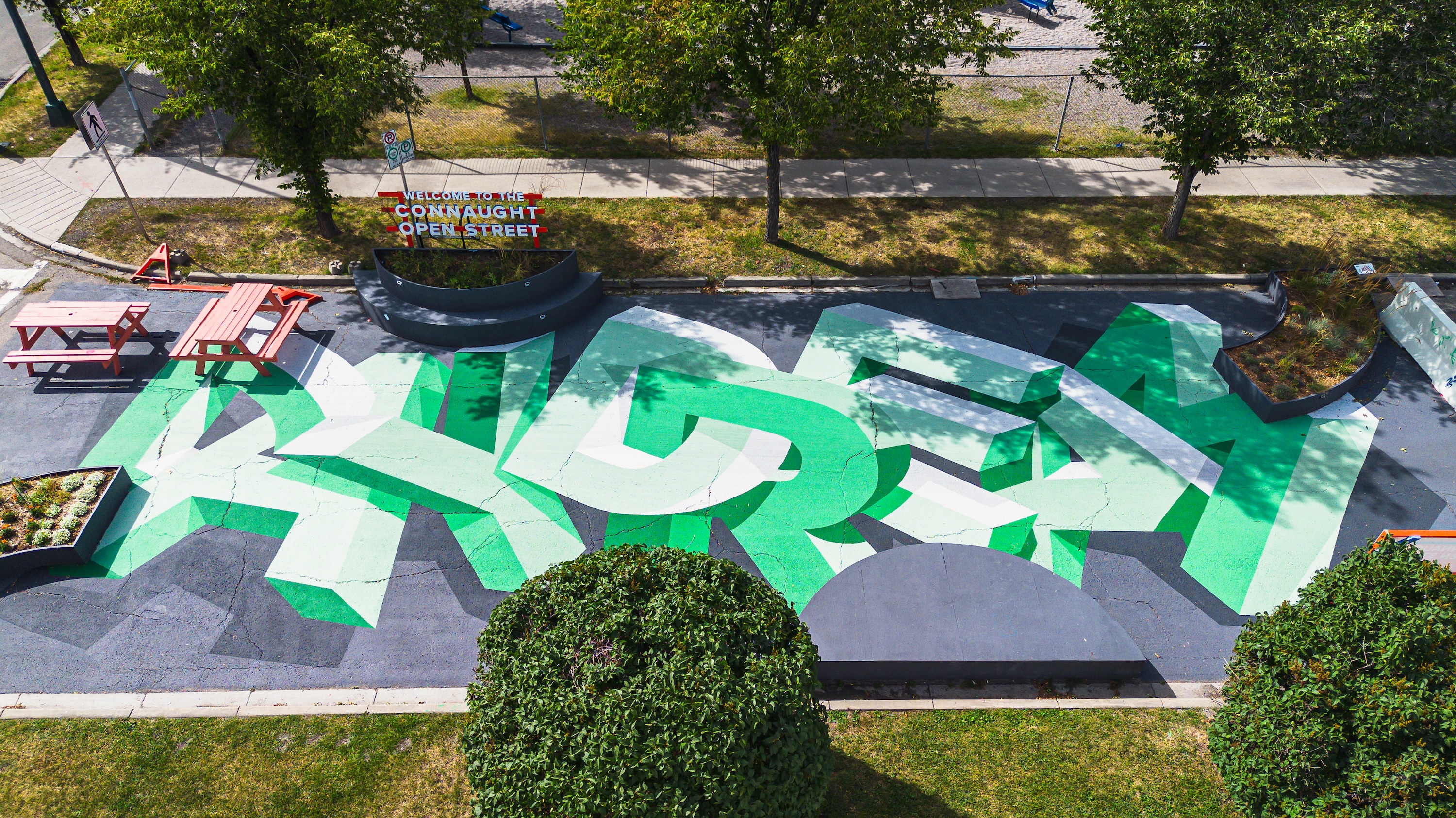 Asphalt Art Calgary After