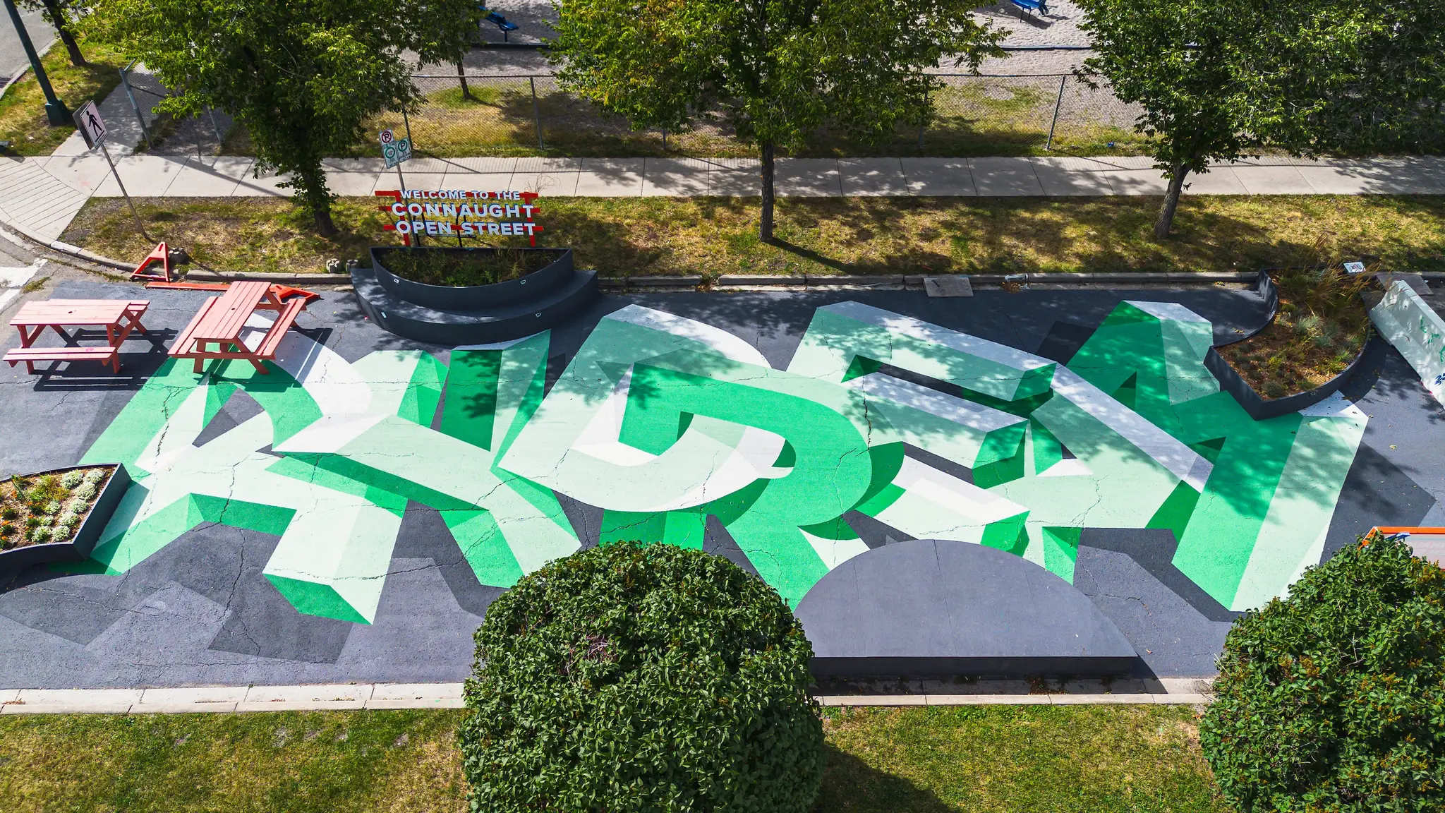 Asphalt Art Calgary After