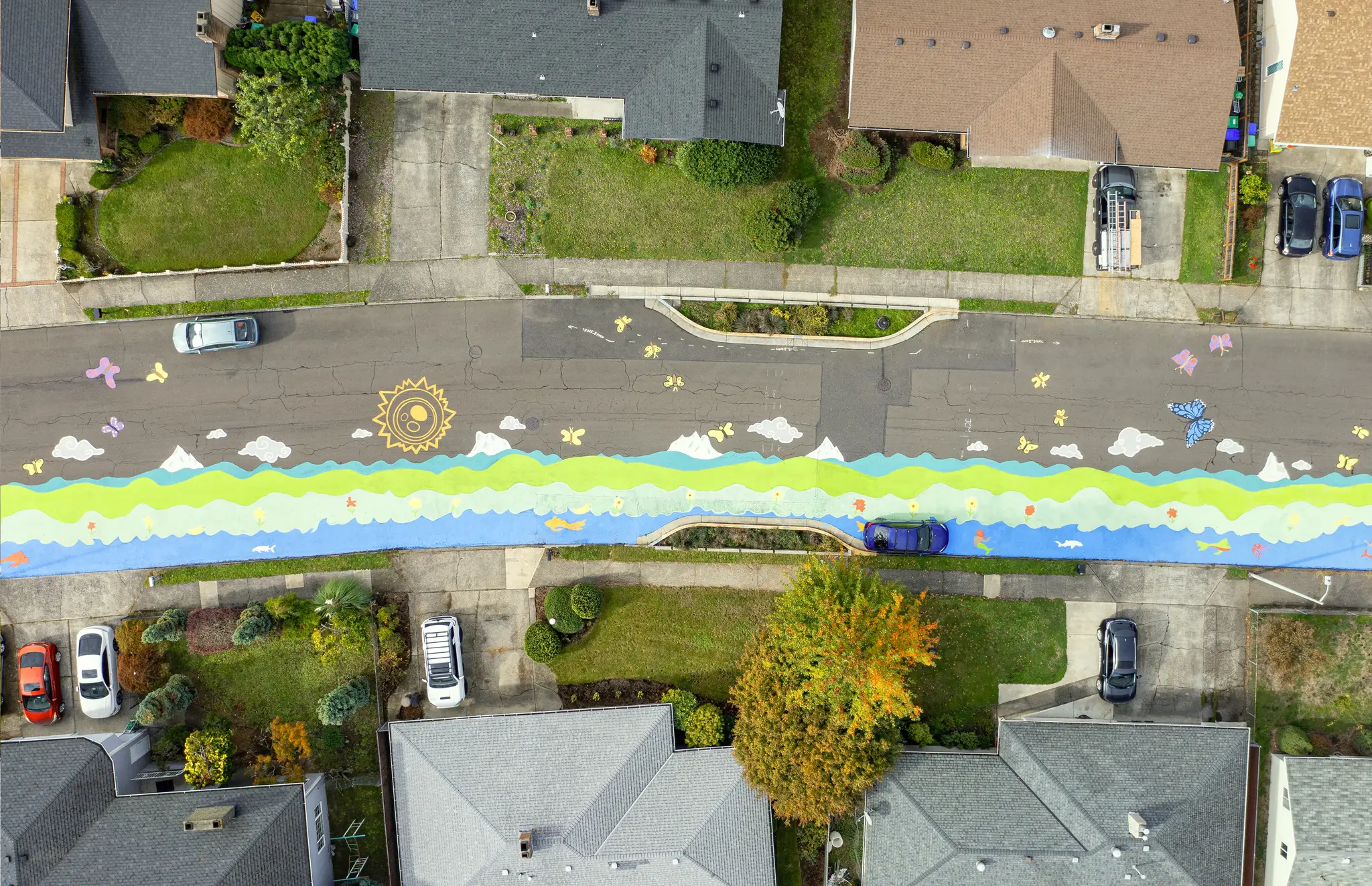 Asphalt Art Portland Before After Comparisons