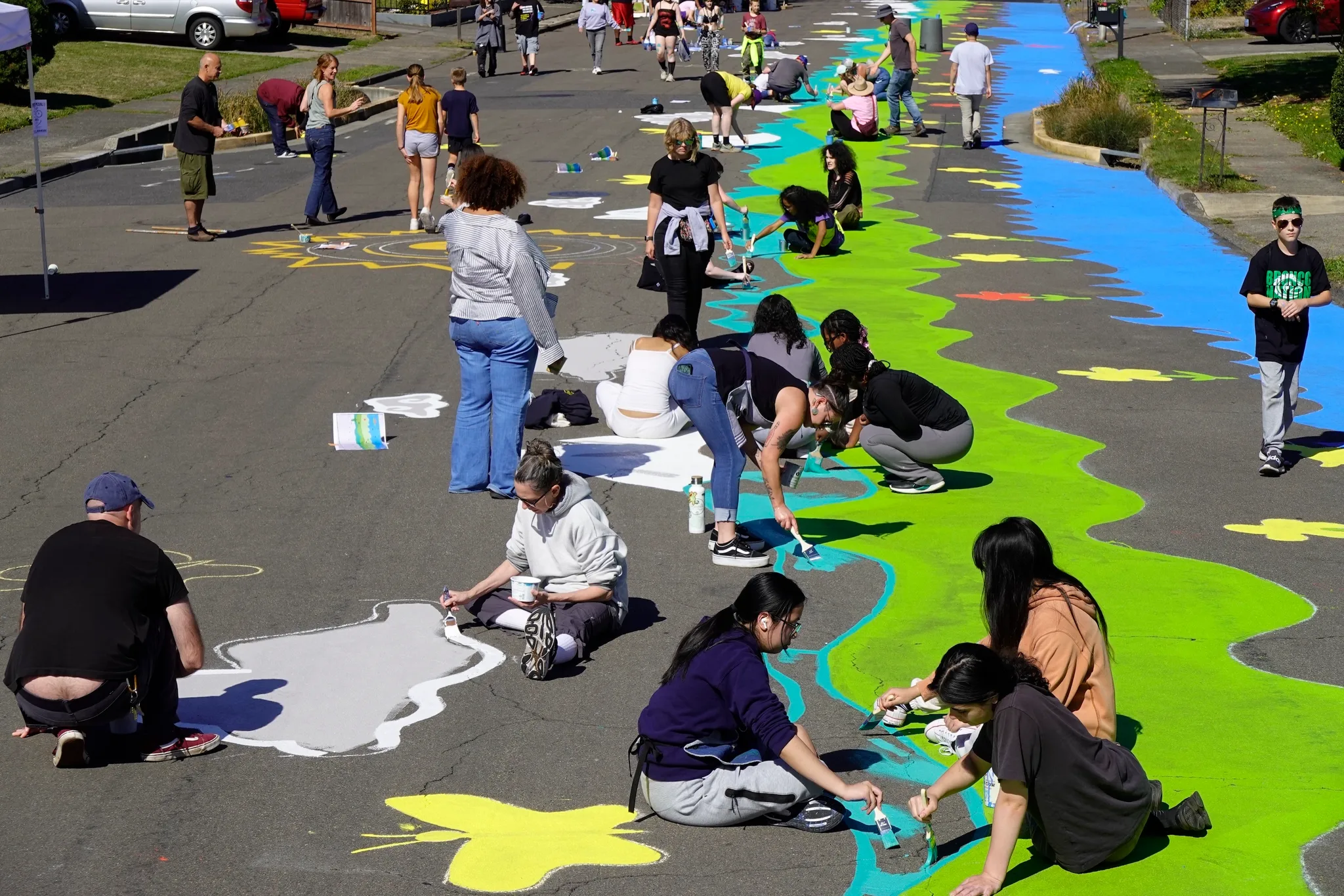 Asphalt Art Portland Before