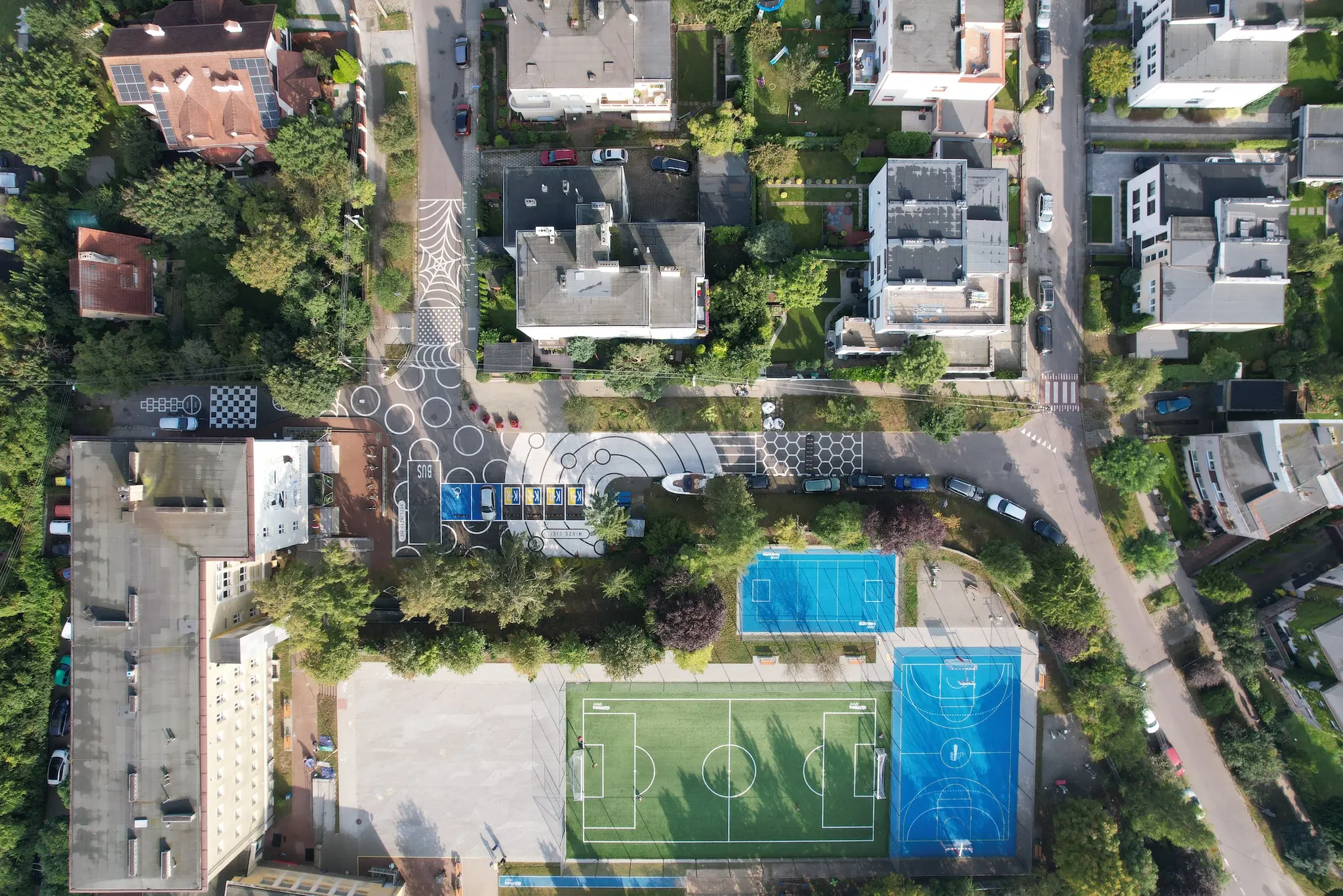 Asphalt Art Initiative “after” photos in Gdynia, Poland, September 19, 2024.