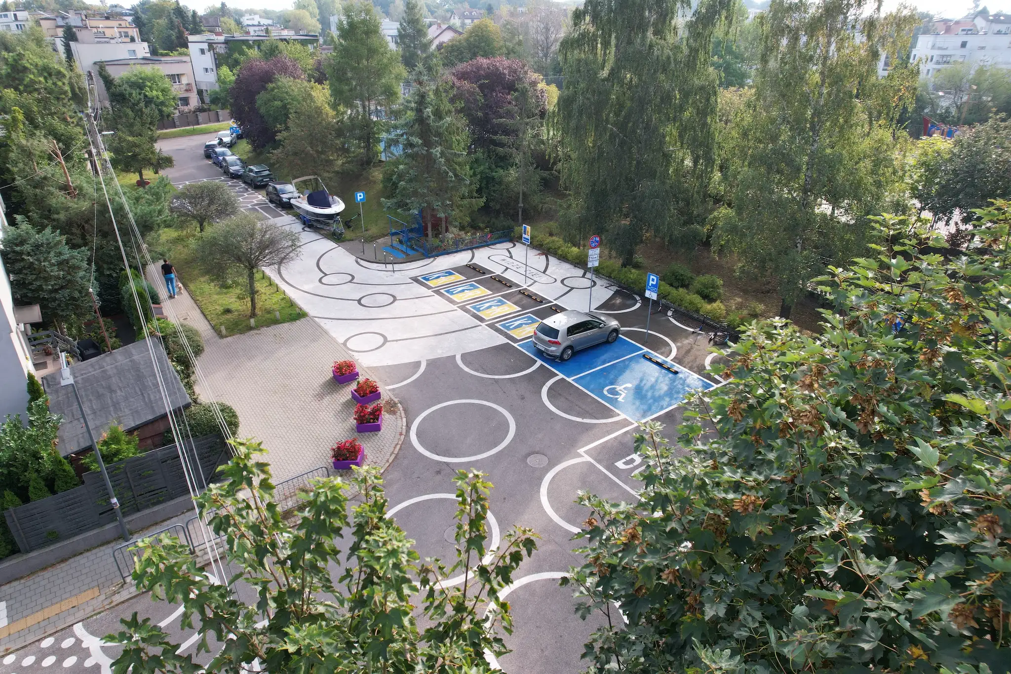 Asphalt Art Initiative “after” photos in Gdynia, Poland, September 19, 2024.