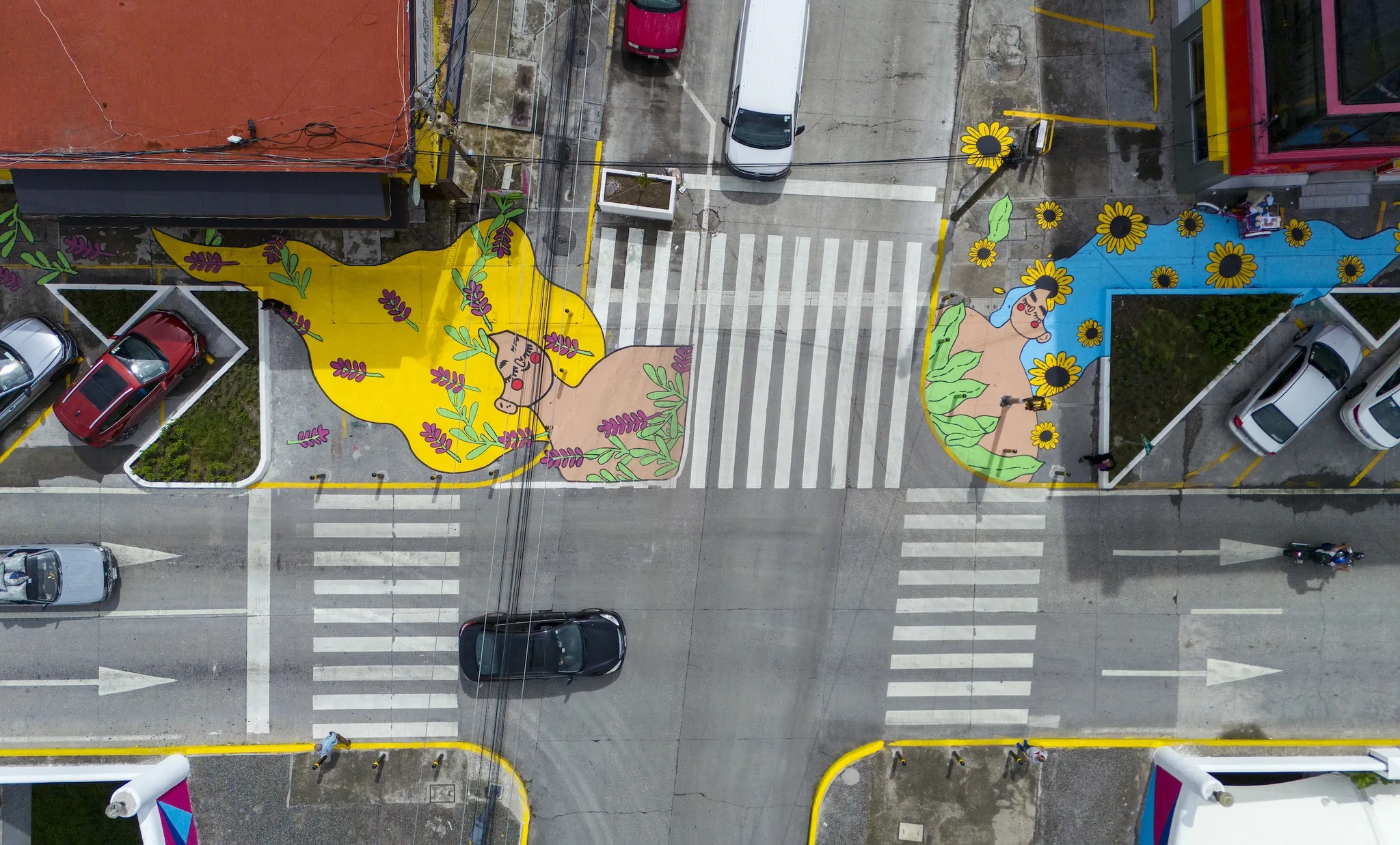 Asphalt Art Puebla Before After Comparisons