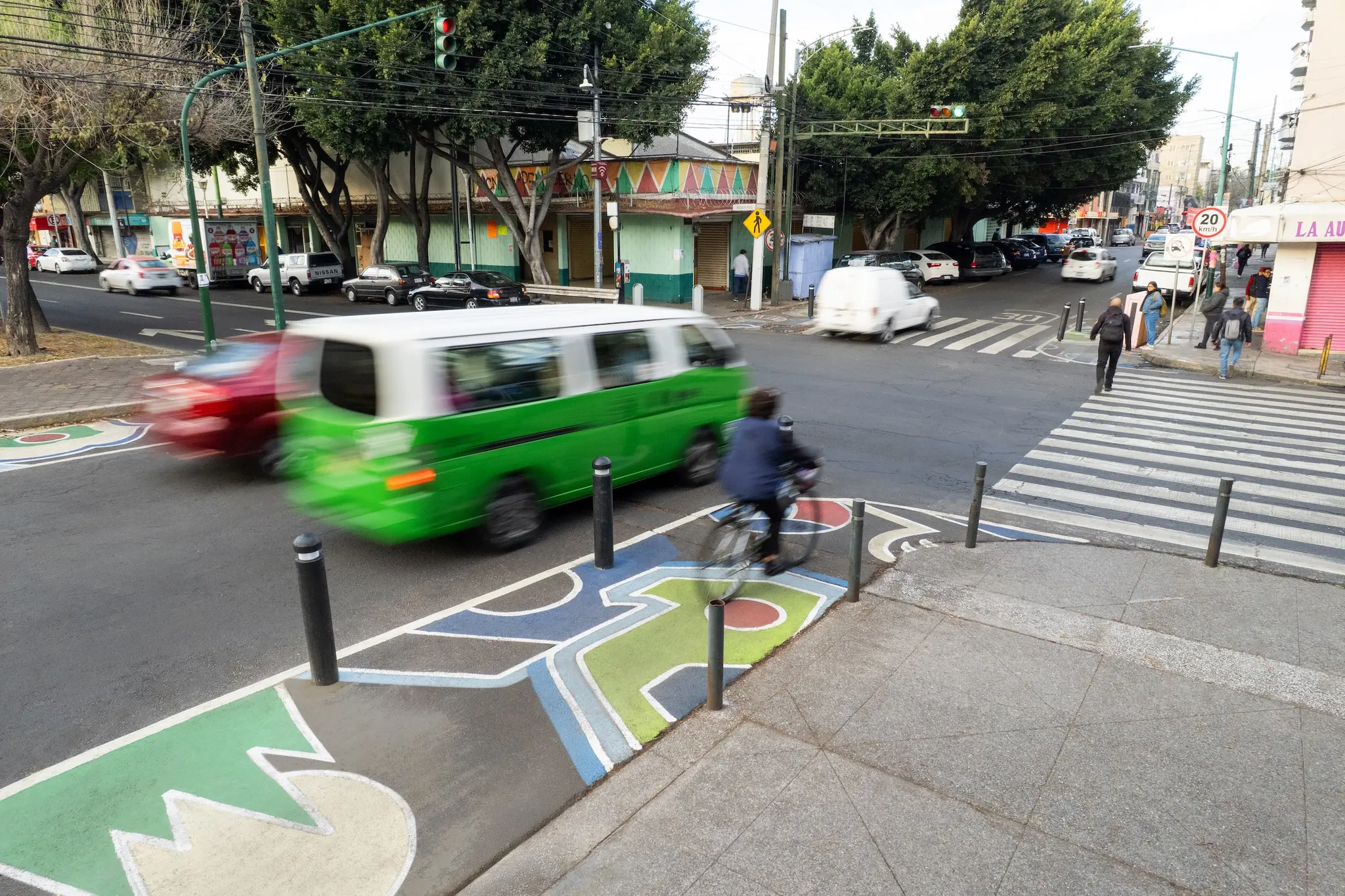 Asphalt Art Initiative “after” photos in Mexico City, January 13, 2025. RETOUCHED
