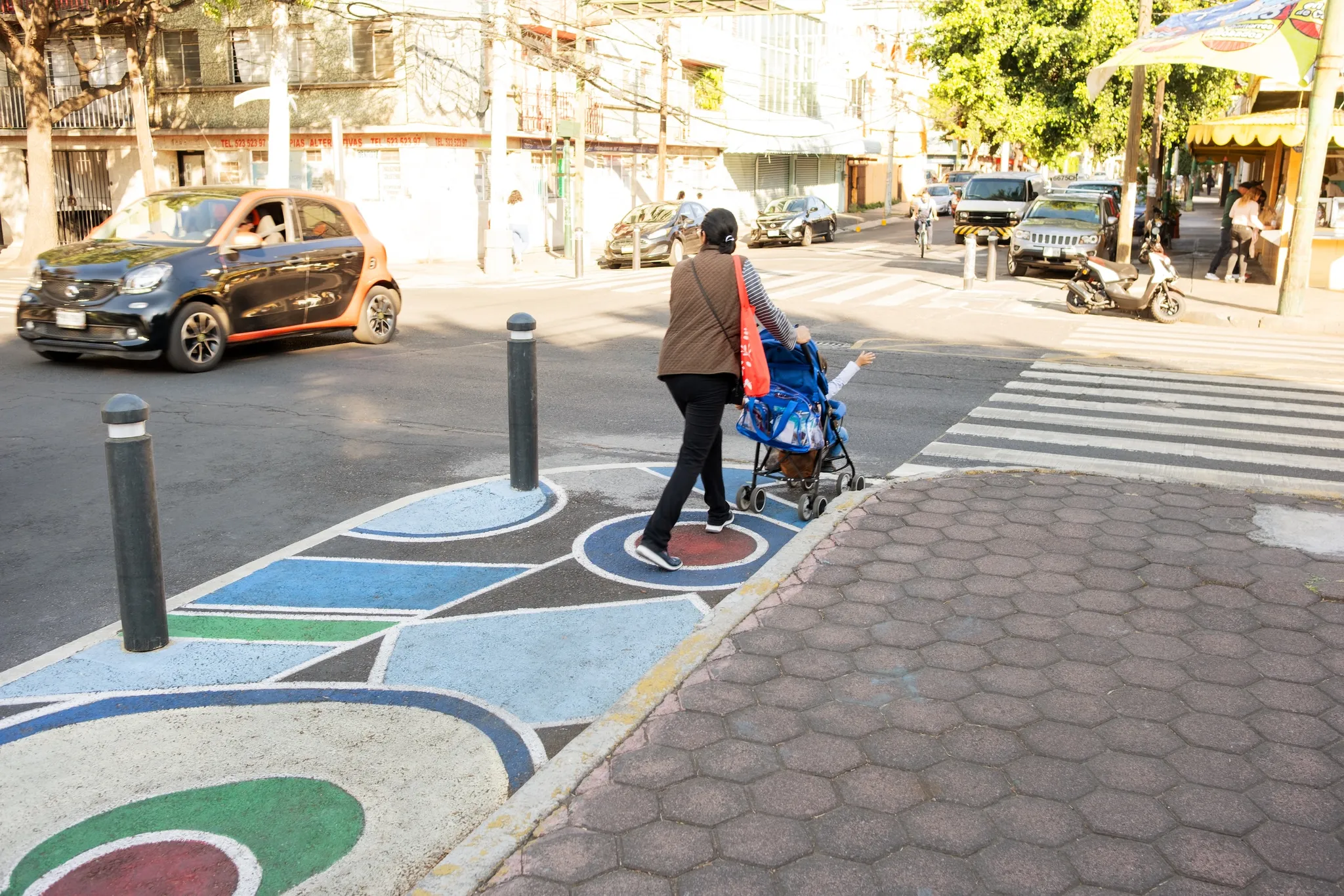 Asphalt Art Initiative “after” photos in Mexico City, January 13, 2025. RETOUCHED
