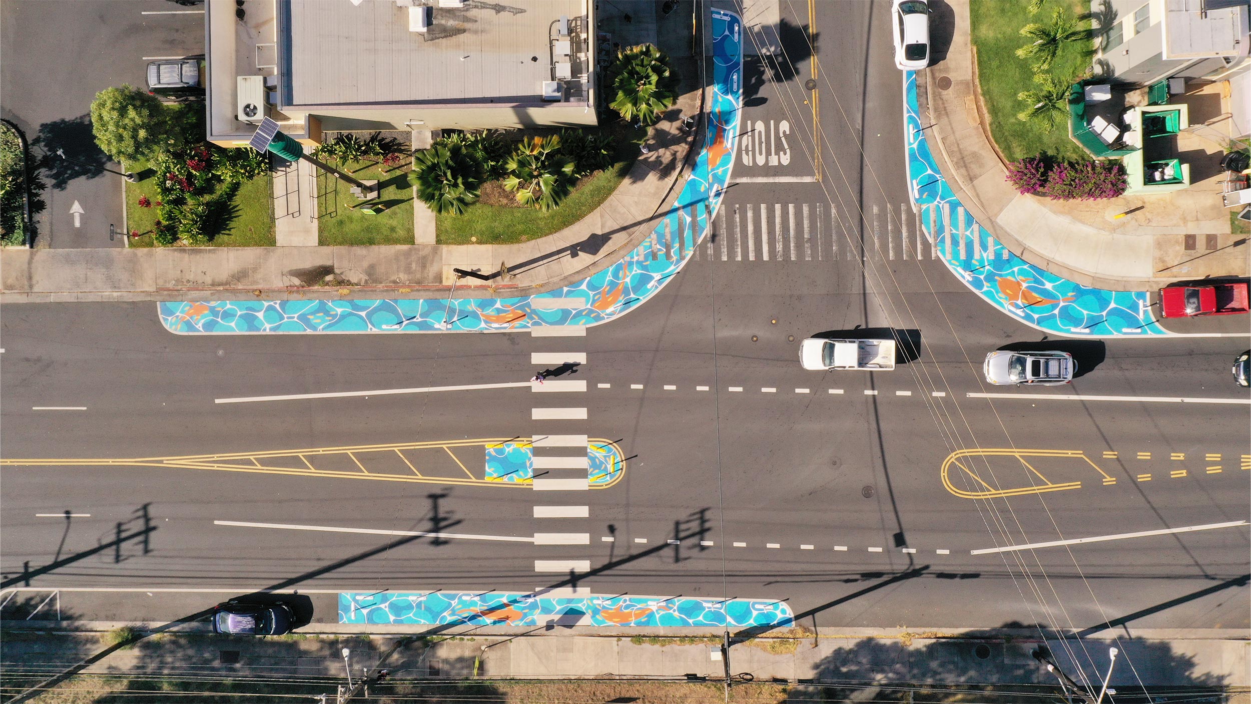 Asphalt Art Honolulu Before After Comparison