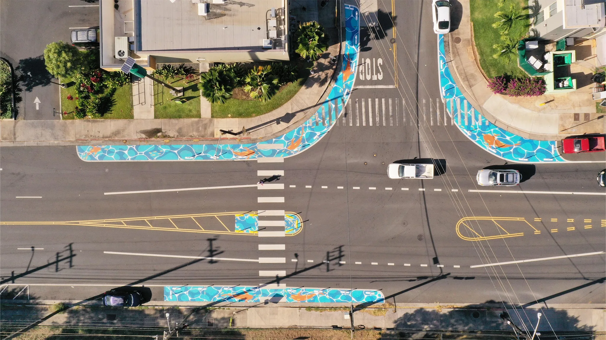 Asphalt Art Honolulu Before After Comparison