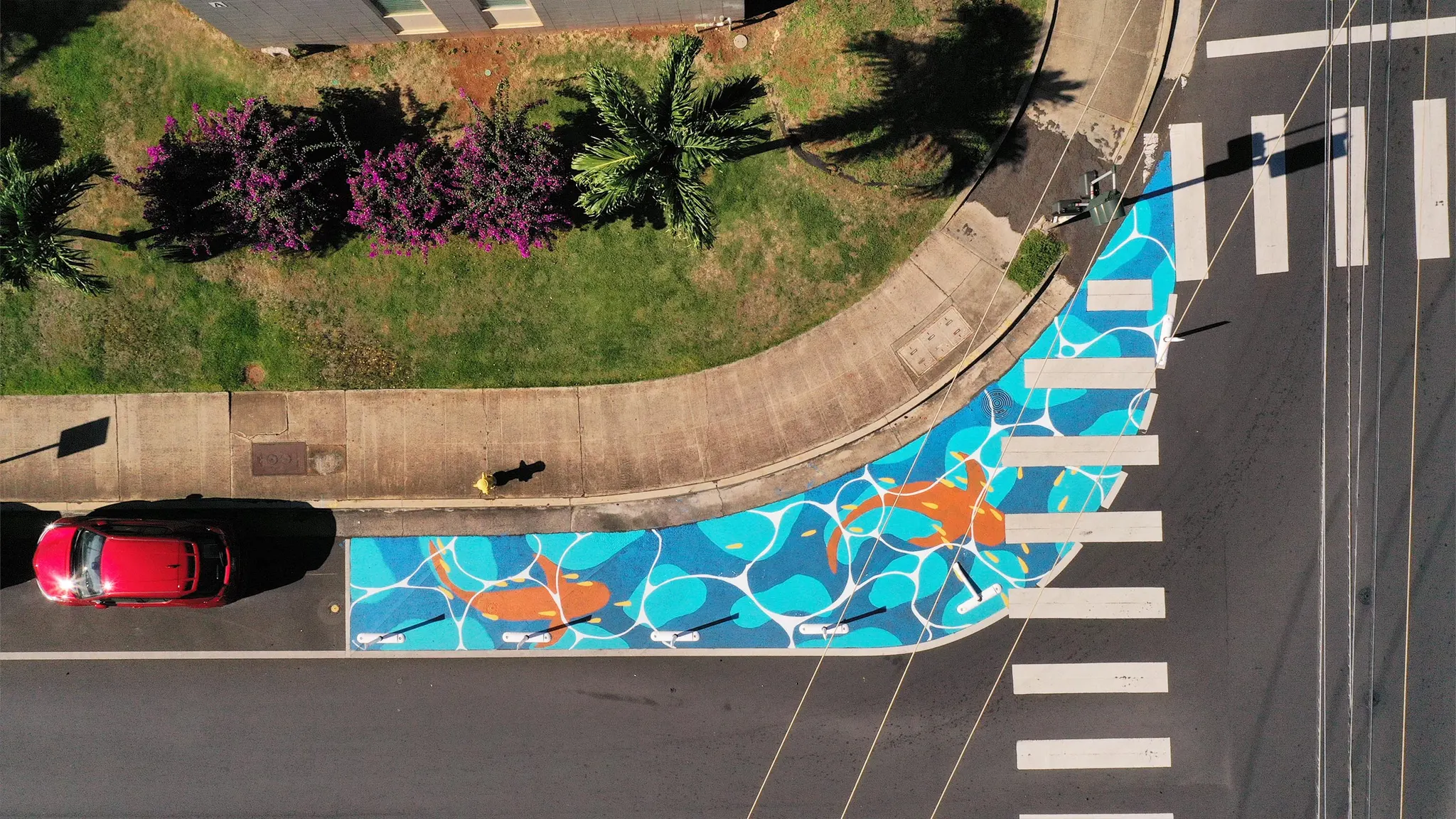 Asphalt Art Honolulu Before After Comparison