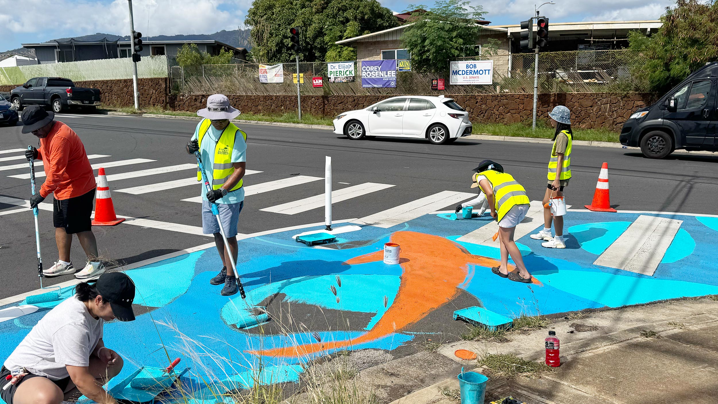 Asphalt Art Honolulu Before After Comparison