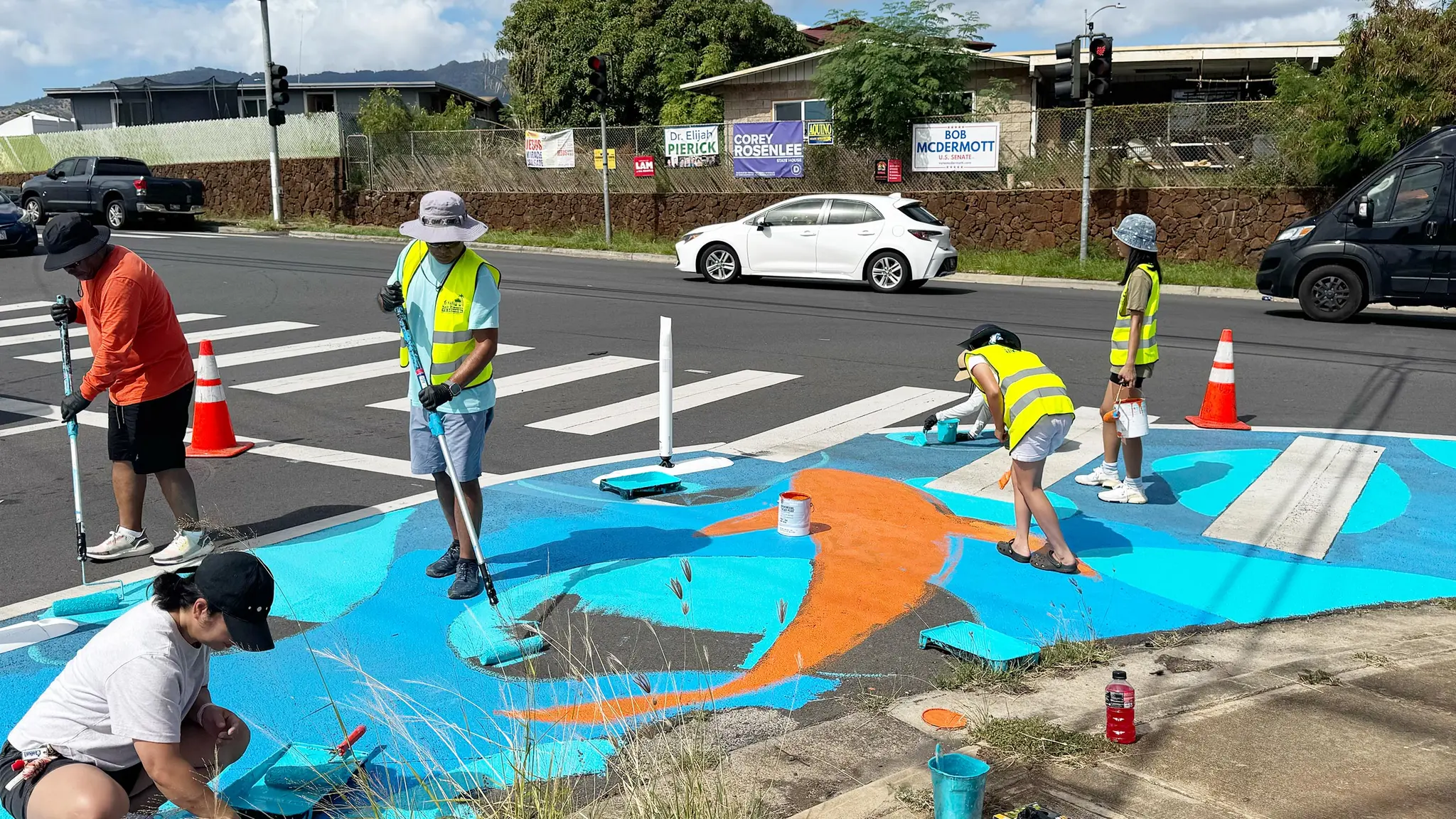 Asphalt Art Honolulu Before After Comparison