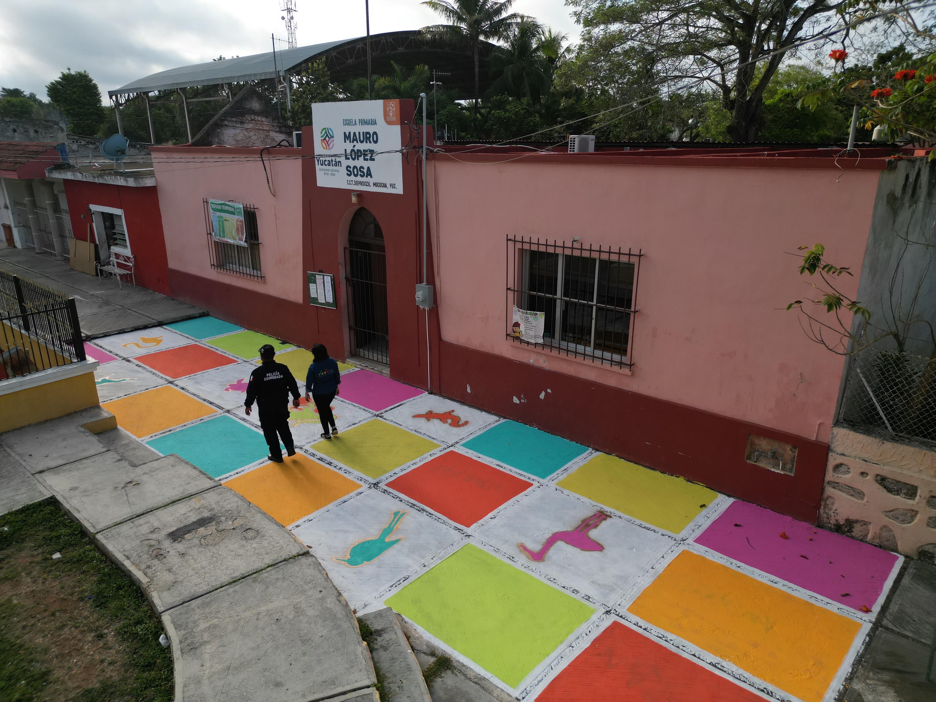 Asphalt Art Initiative “after” photos in Mococha, Mexico, Thursday, March 13, 2025.