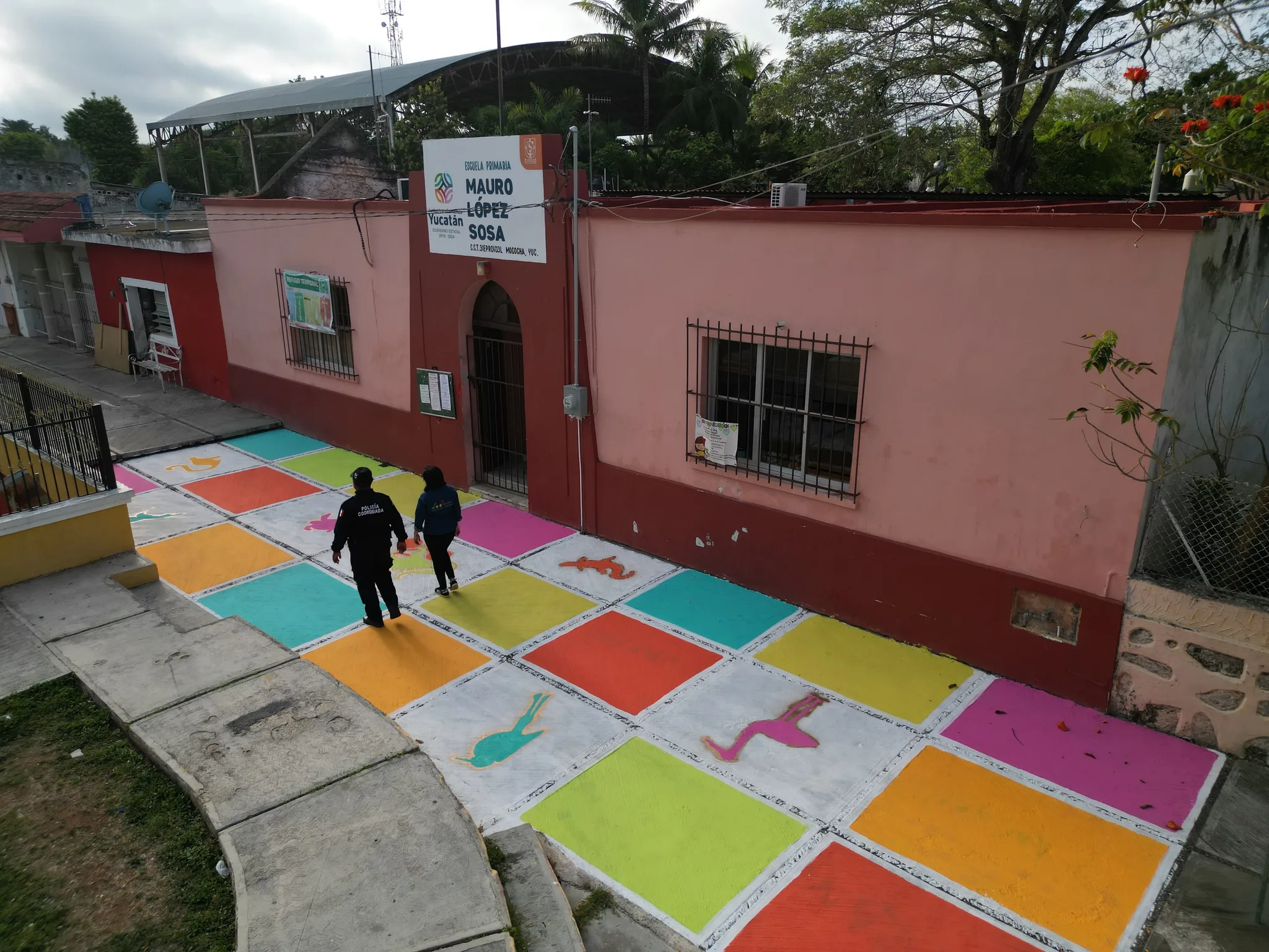 Asphalt Art Initiative “after” photos in Mococha, Mexico, Thursday, March 13, 2025.