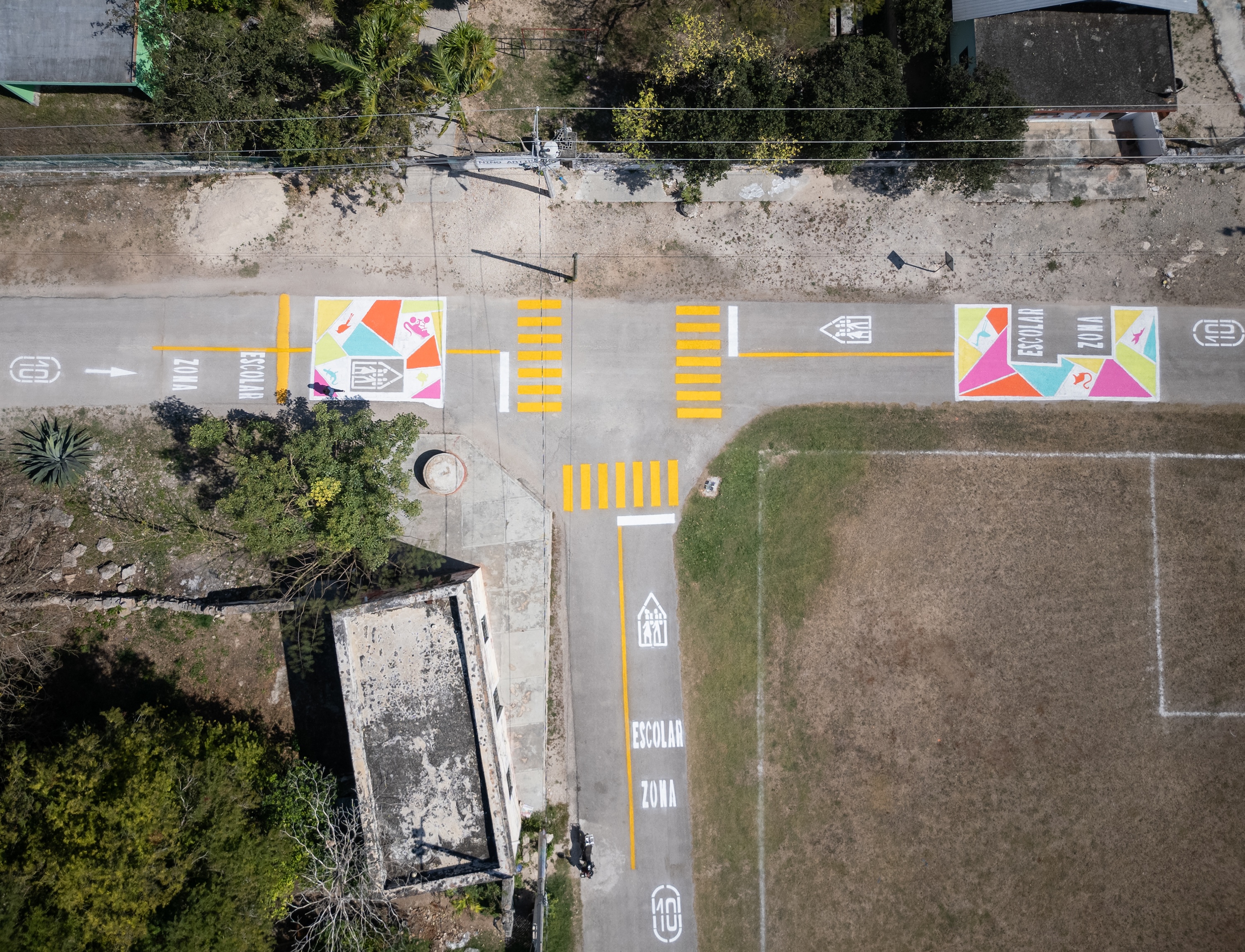 Retouched Asphalt Art Mococha Before After Comparisons