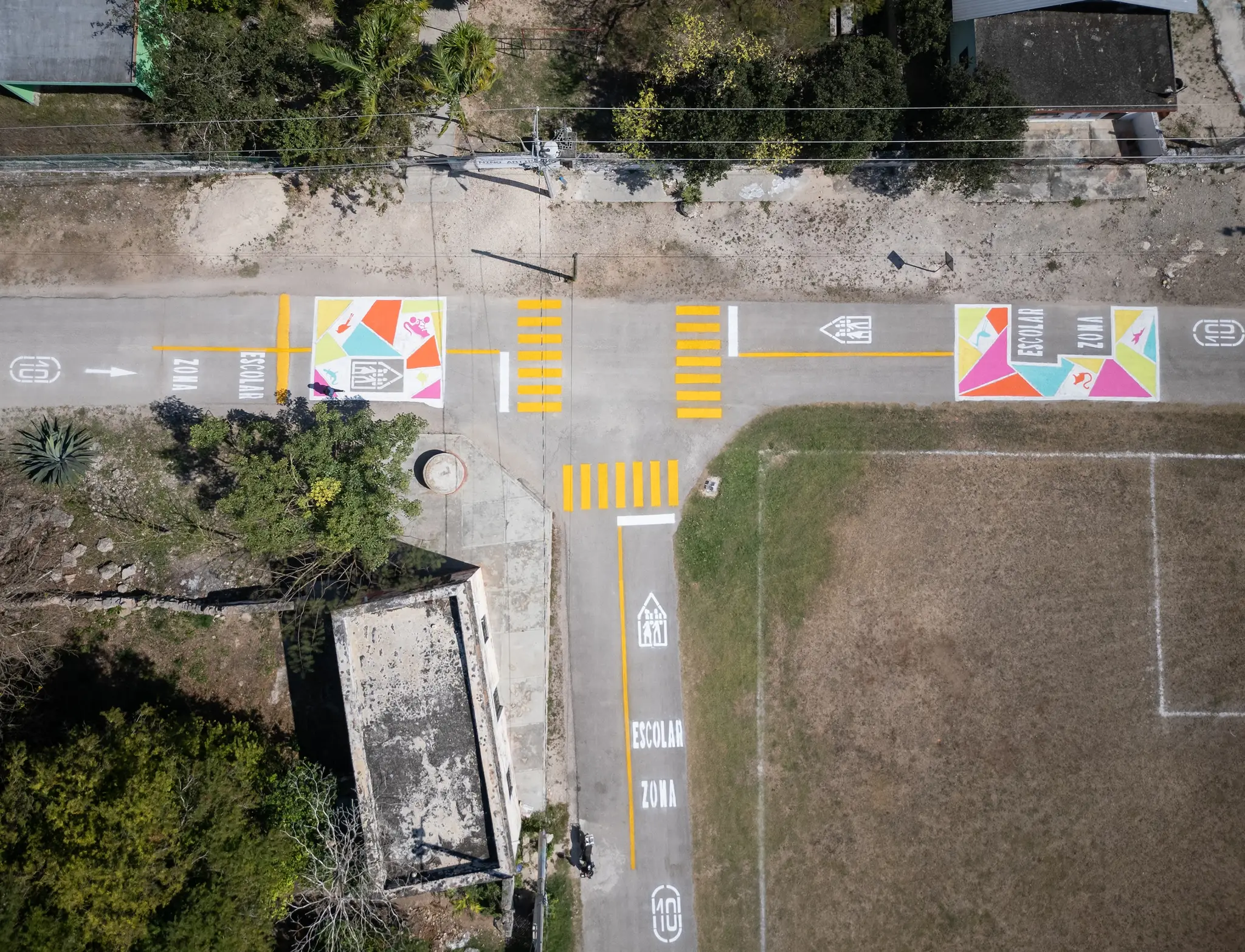 Retouched Asphalt Art Mococha Before After Comparisons