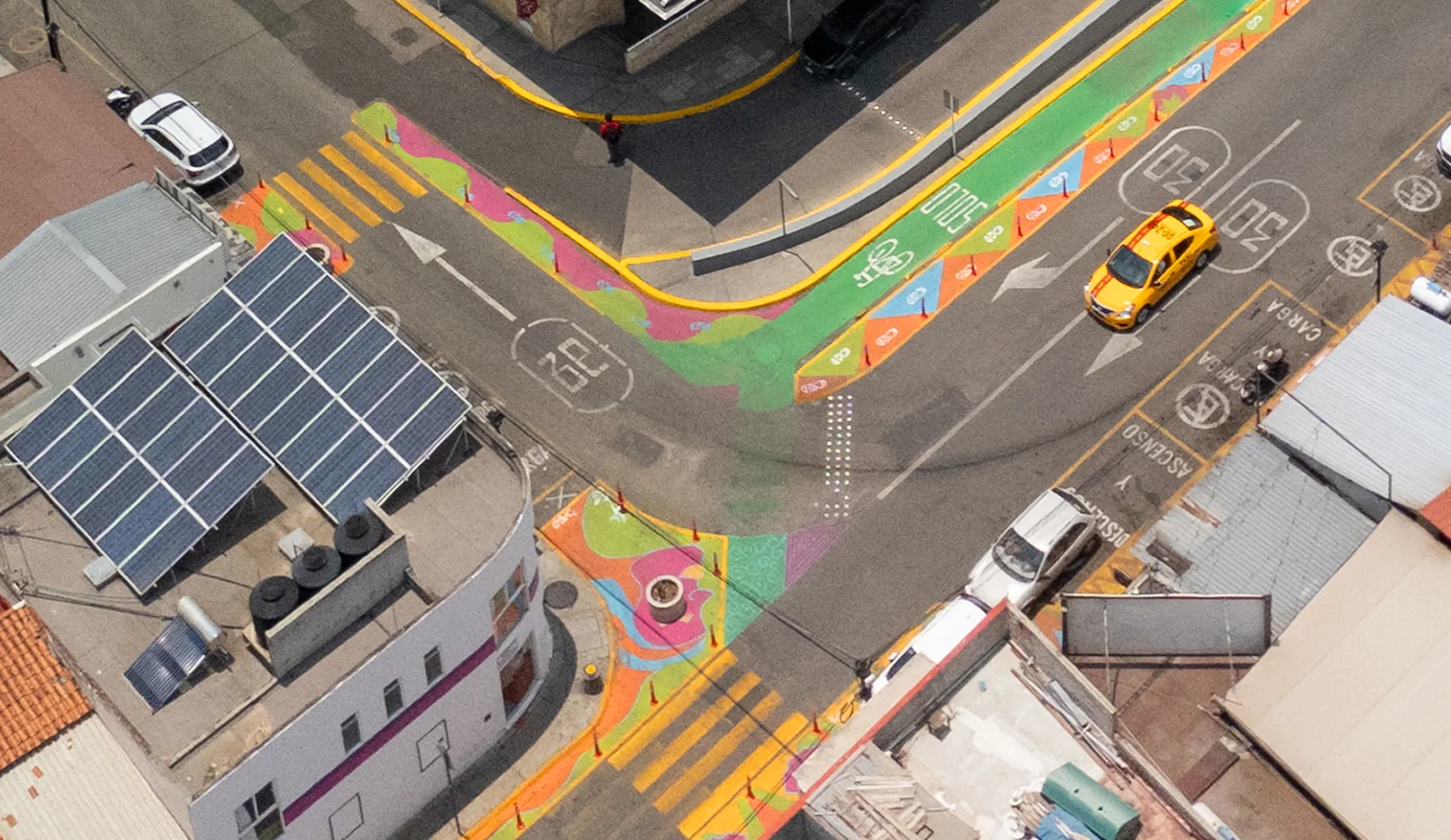 Asphalt Art Oaxaca Before After Comparisons