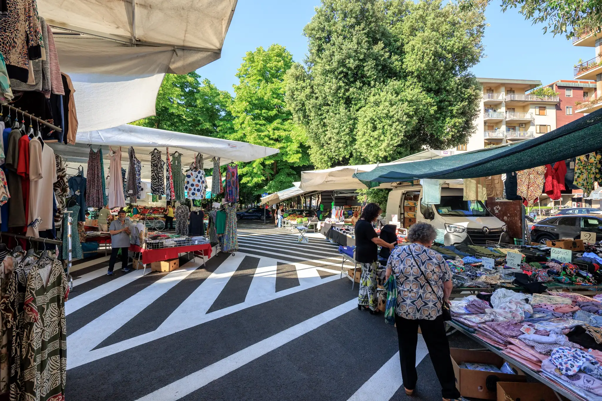 Asphalt Art Initiative “after” photos in Prato, Italy, June 29, 2025.
