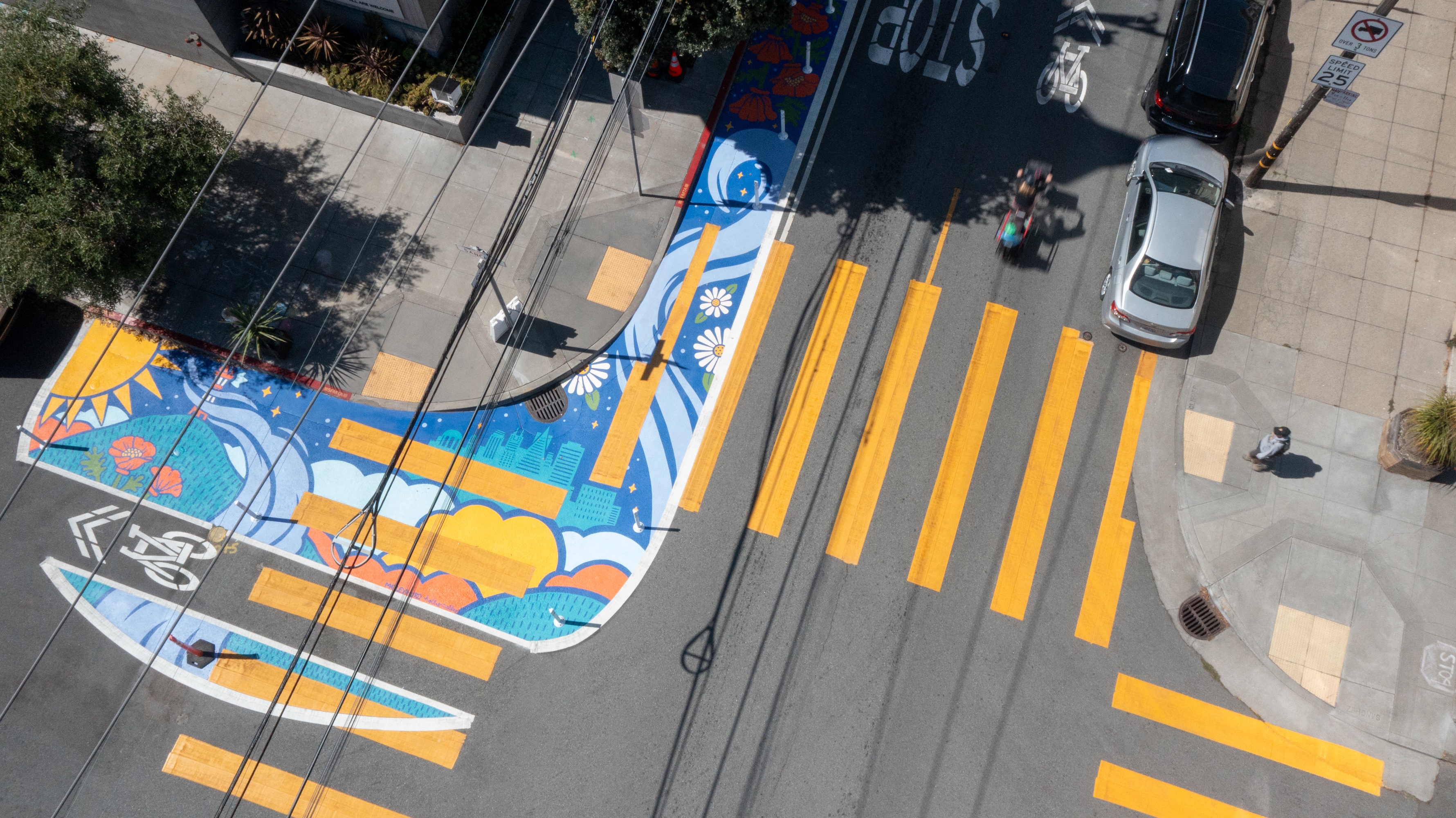 Asphalt Art “after” photos in San Francisco, California, Monday, September 22, 2025.