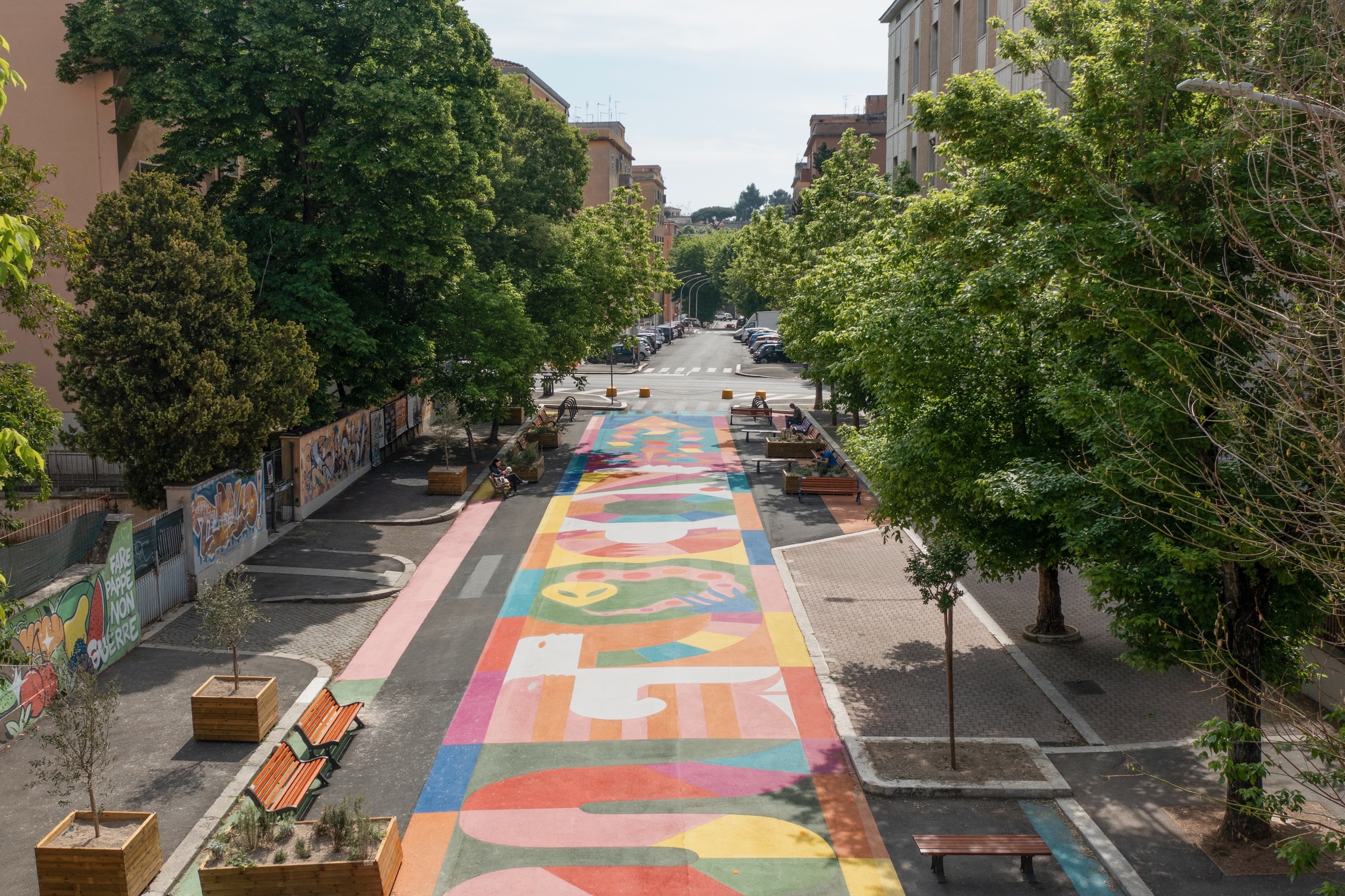 Asphalt Art Rome Before After Comparisons