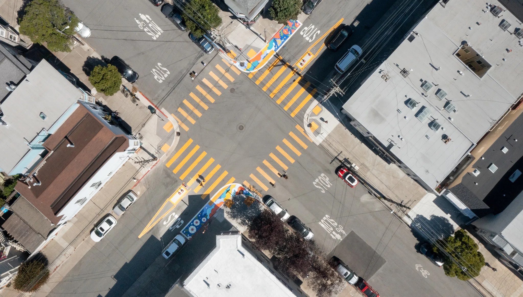 Asphalt Art San Francisco Before After Comparisons