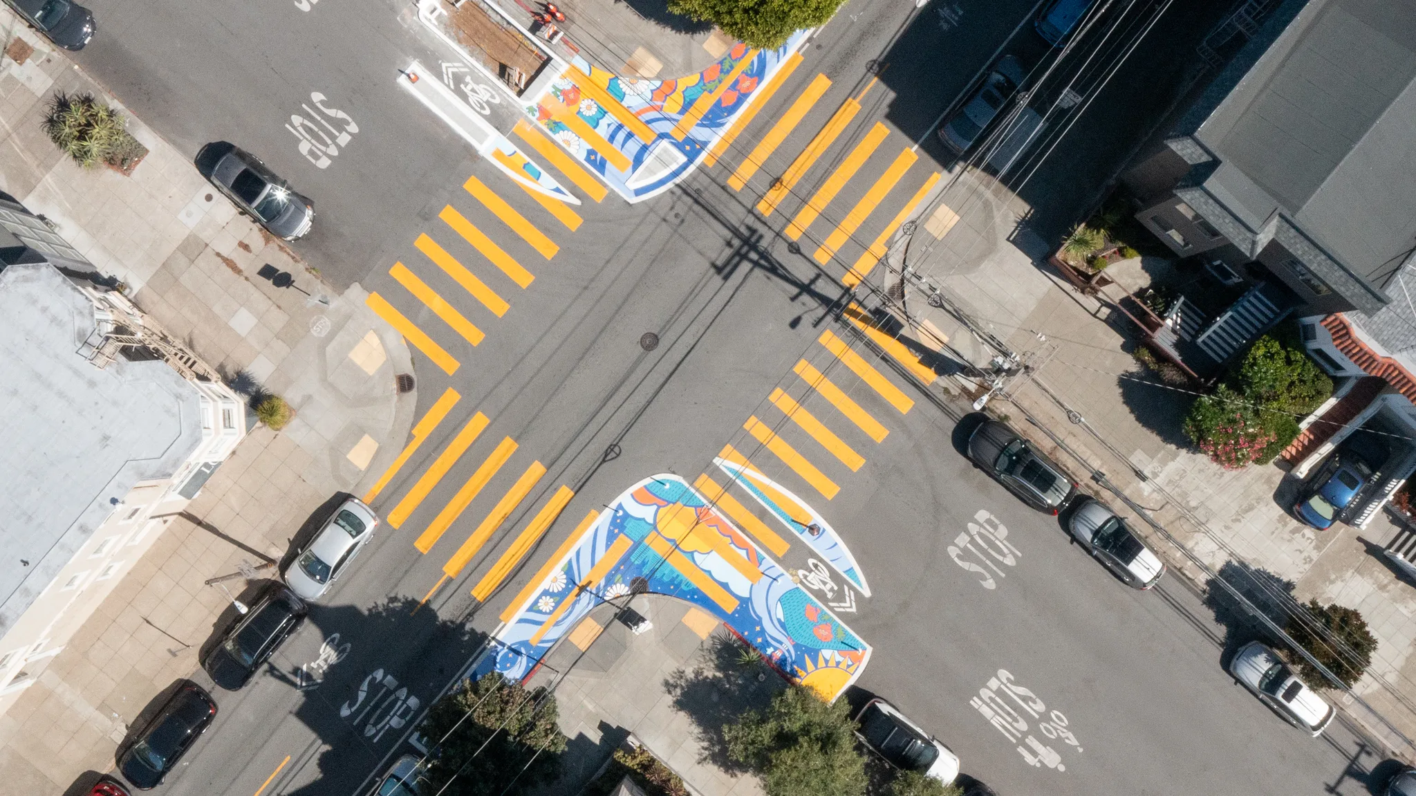 Asphalt Art San Francisco Before After Comparisons