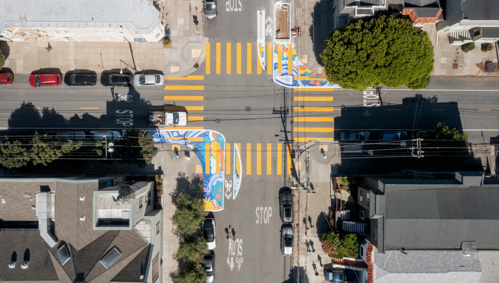 Asphalt Art San Francisco Before After Comparisons