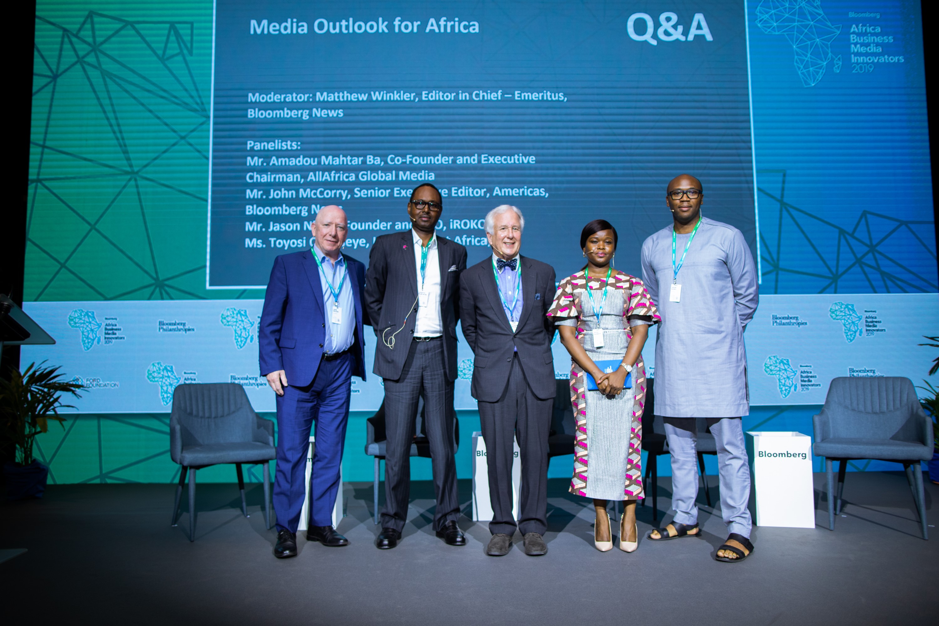 John McCorry, Executive Editor, Africa, Bloomberg News; Amadou Mahtar Ba, Co-founder and Executive Chairman, All Africa Global Media; Matthew Winkler