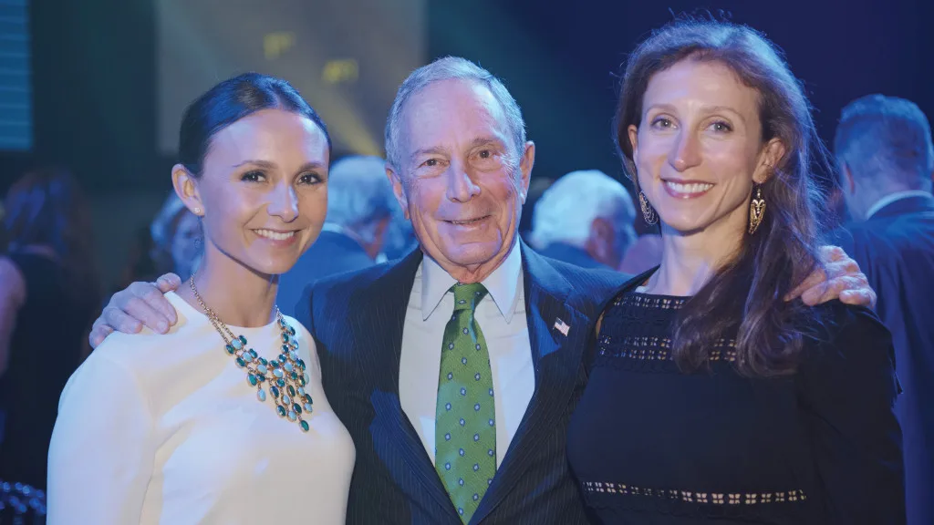Photo of Mike with his daughters Georgina and Emma.