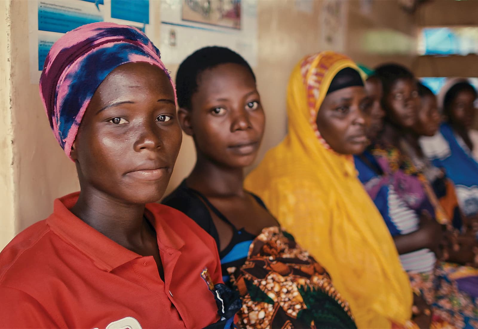 "Women in a Bloomberg Philanthropies supported health center’s maternity ward in Tanzania. "