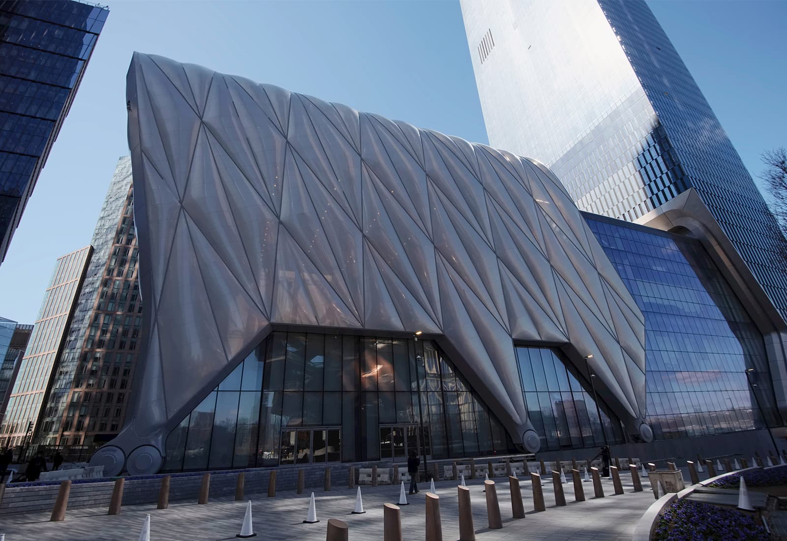 A dedication ceremony and ribbon cutting at Hudson Yards’ The Shed, ahead of the art center’s opening.