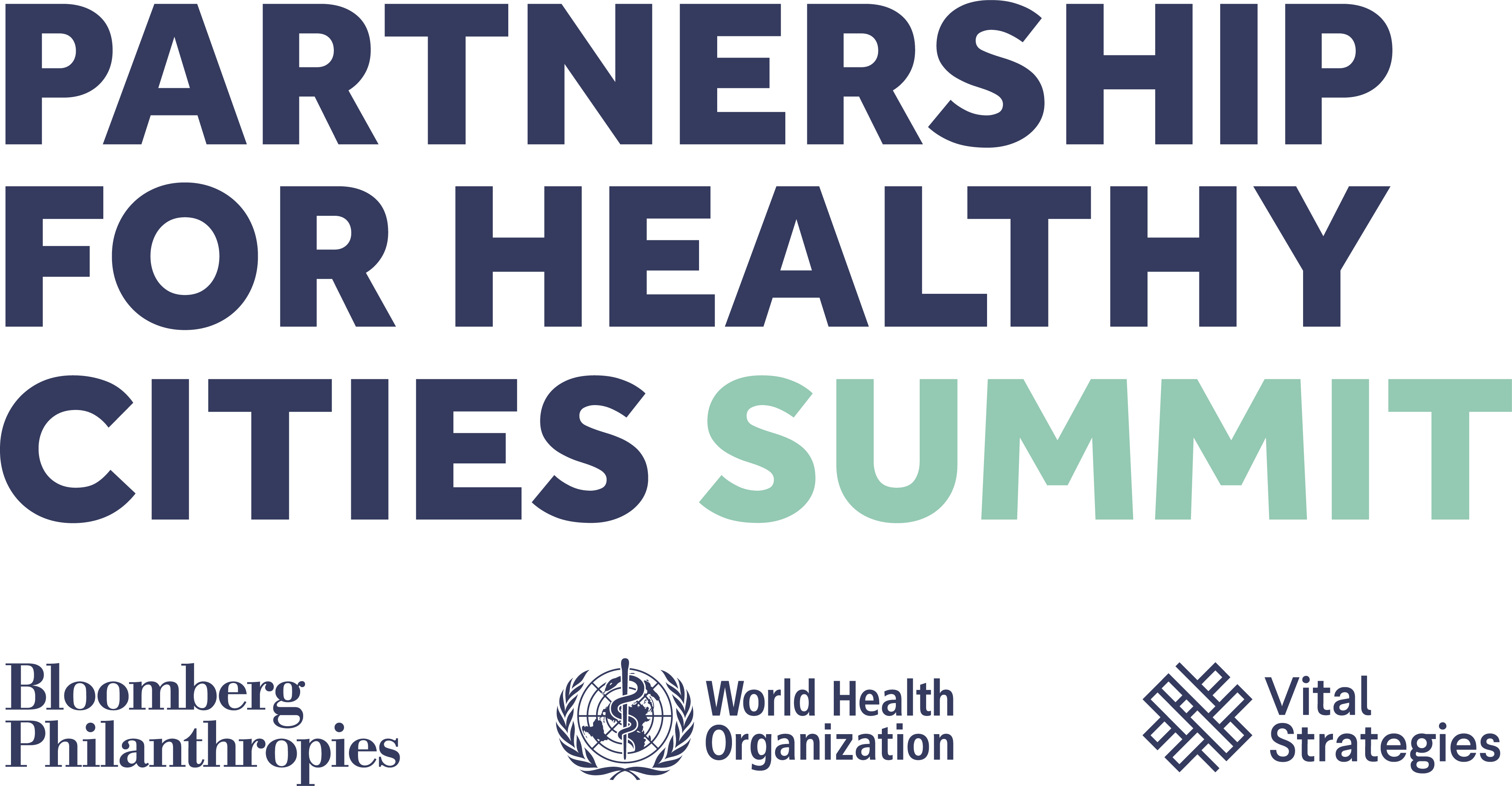 Bloomberg Partnership For Healthy Cities Summit Logo