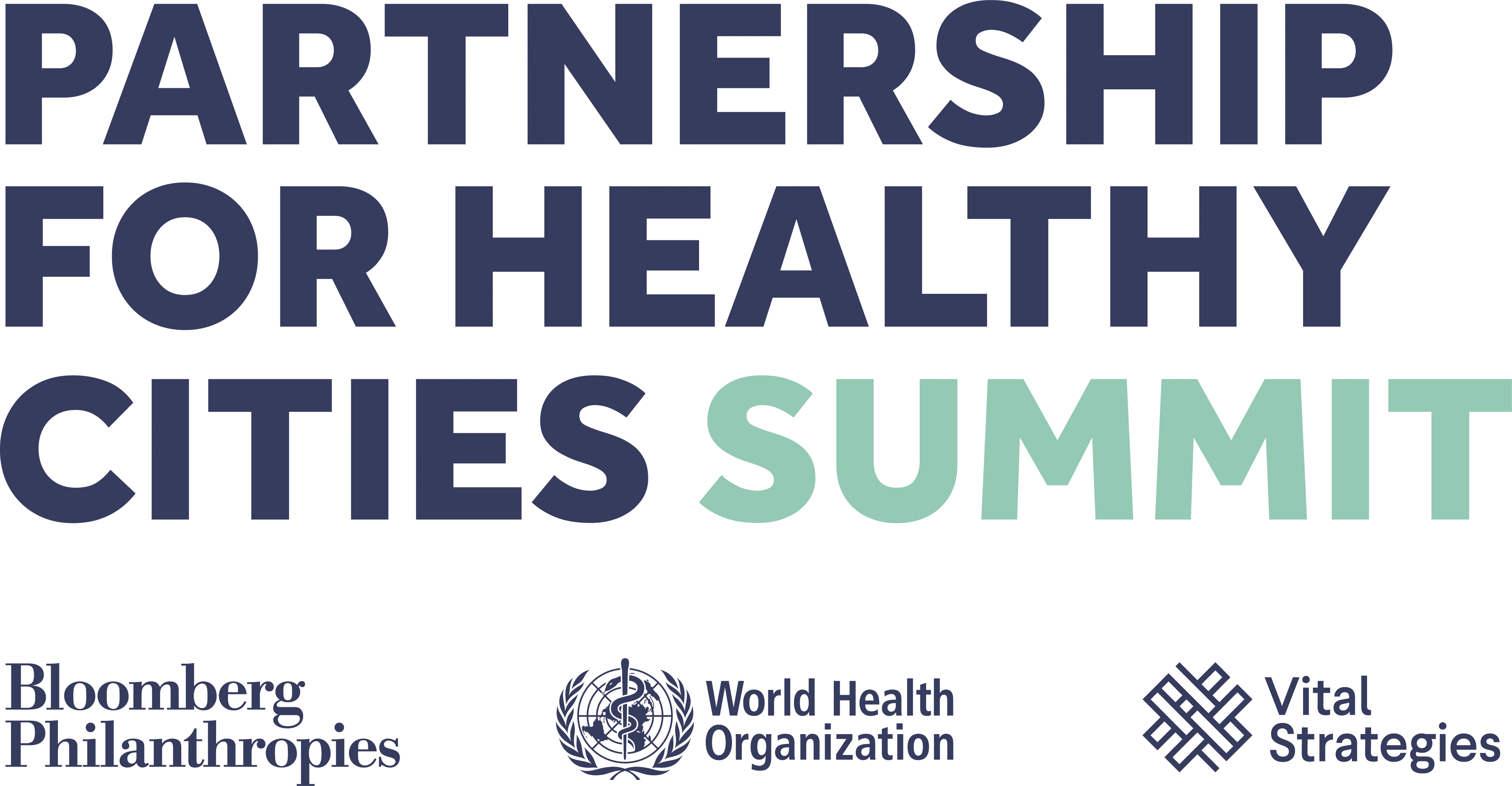 Bloomberg Partnership For Healthy Cities Summit Logo