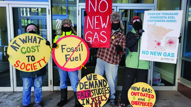 No New Gas posters supporting Clean Energy Transition in Minnesota