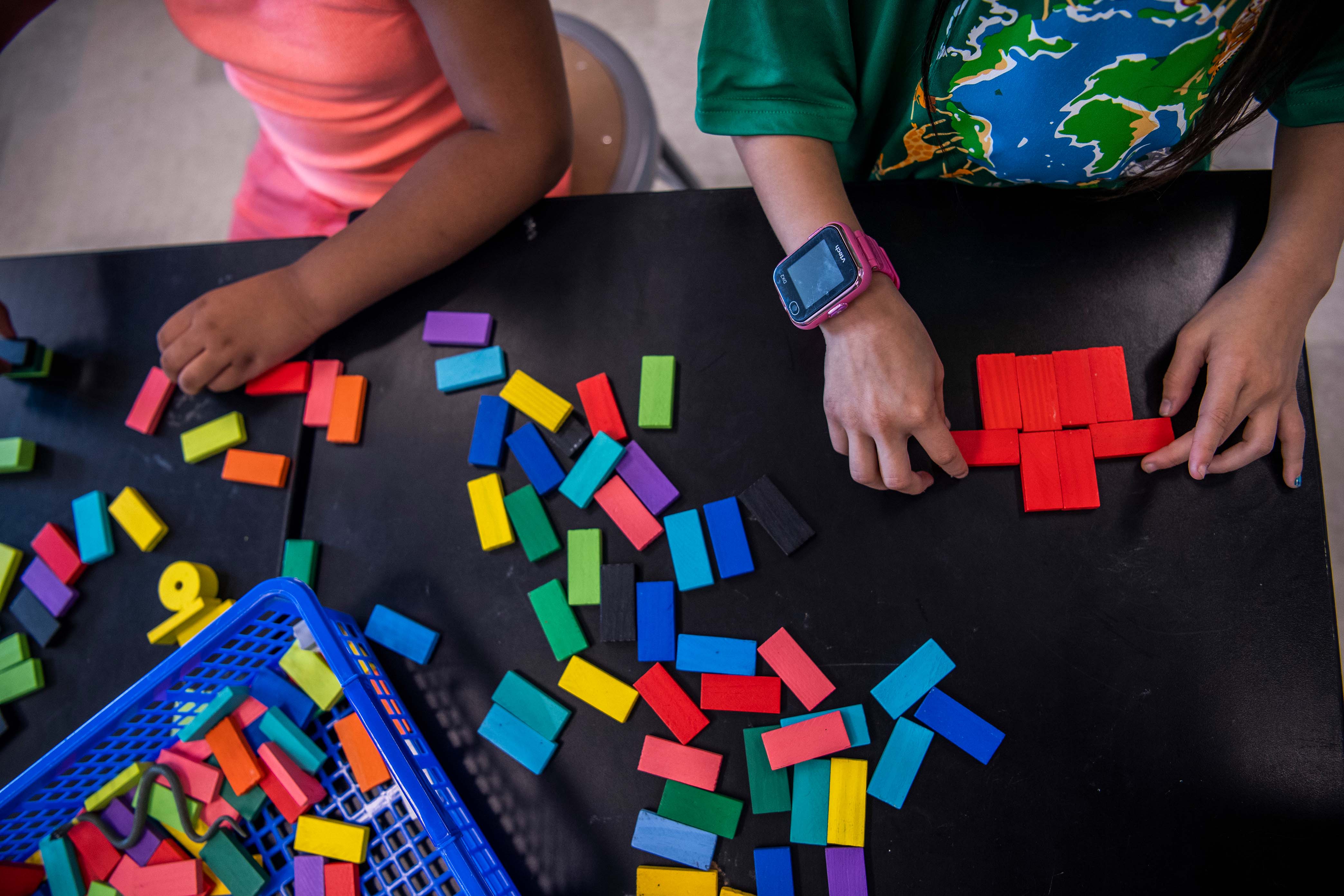 Charter Schools in NY allowing kids to play colorful blocks