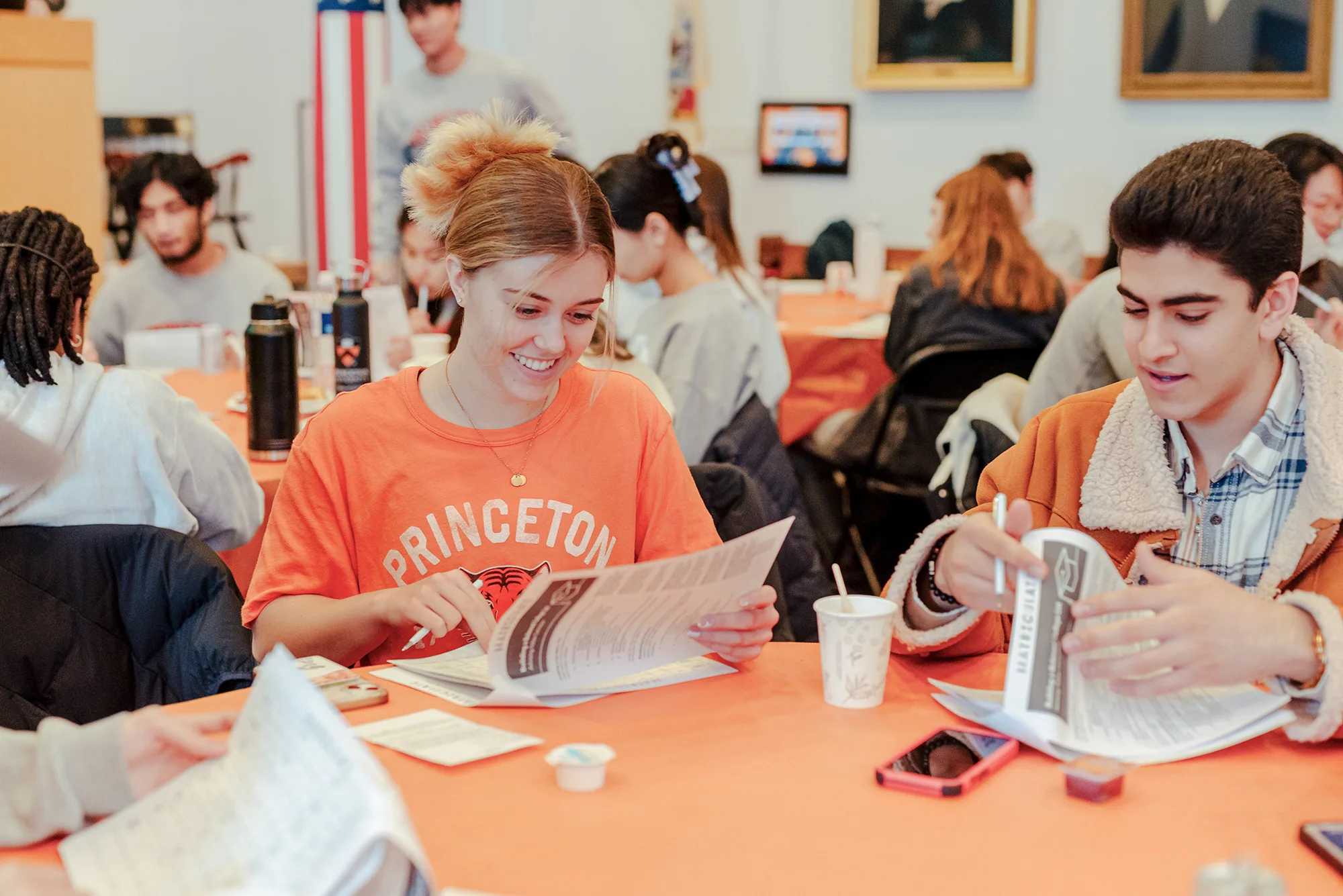 CollegePoint mentors at Princeton University work with students to guide them through the college application process.