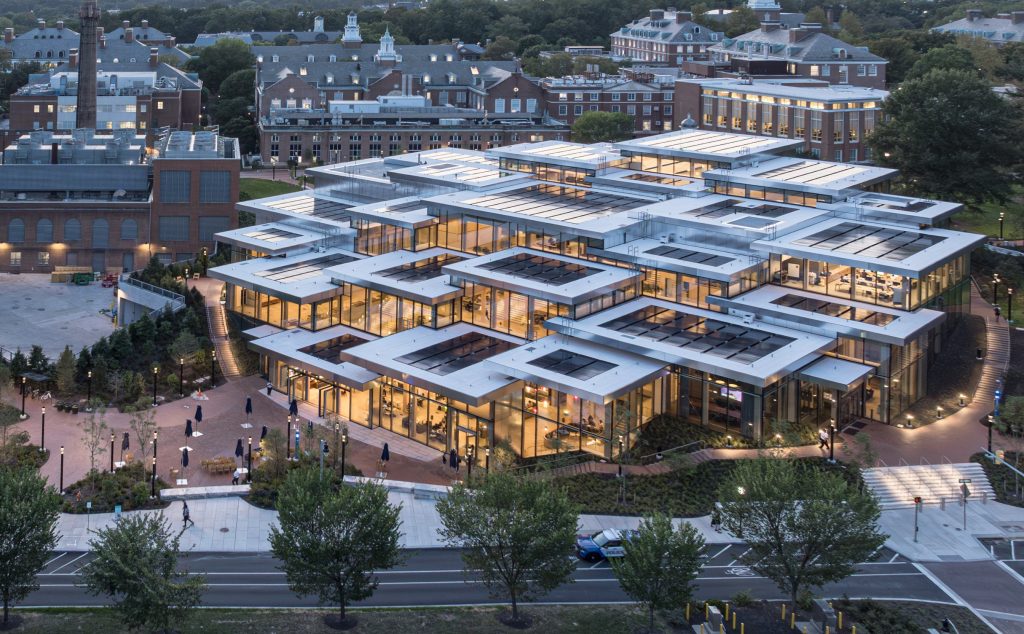 The Bloomberg Student Center at Johns Hopkins University opens to students in October 2025. Credit: Laurian Ghinitoiu