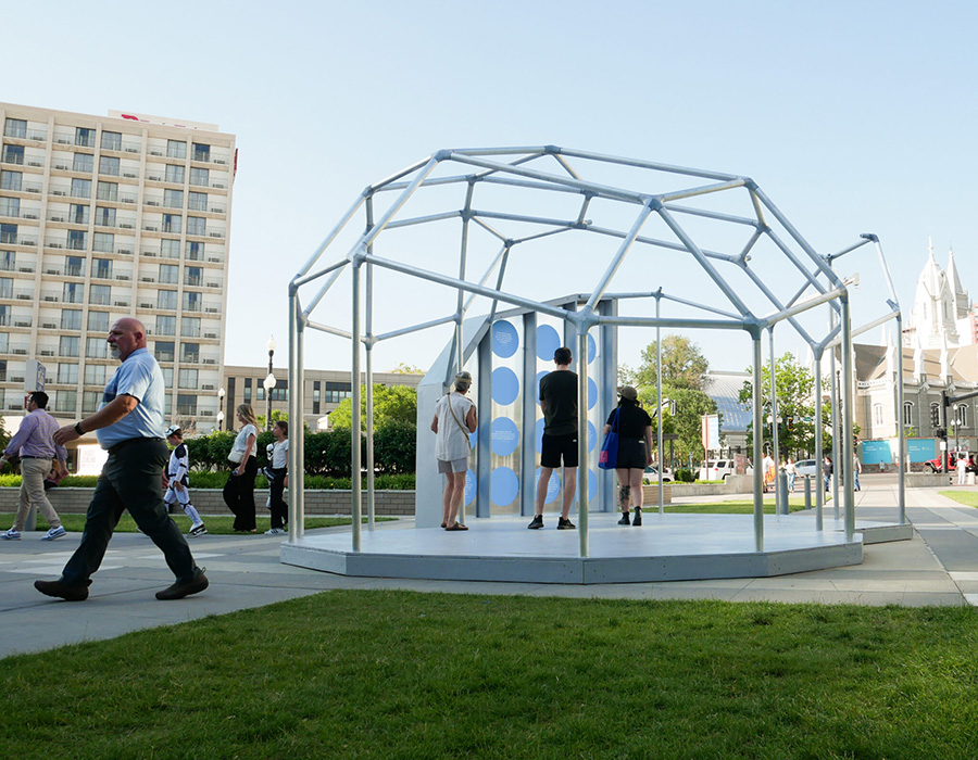 Sculptures, performances, and murals raise awareness of the Great Salt Lake’s rapid drying.