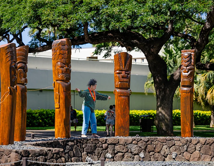 Installations and murals bring Indigenous history to life across Oʻahu.