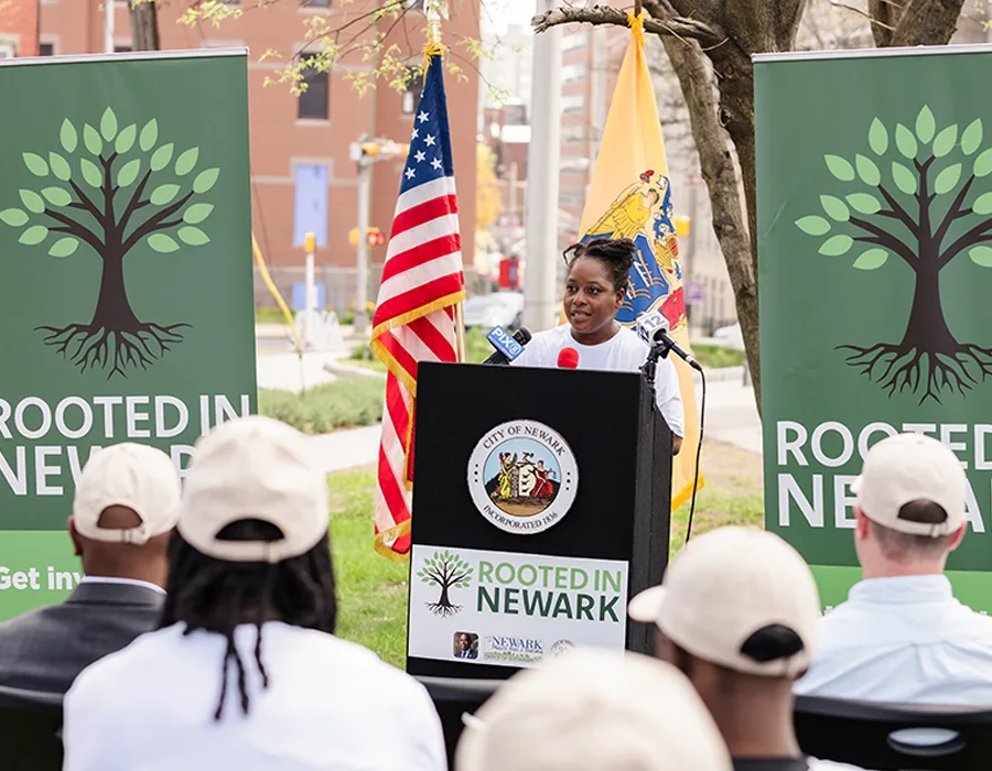 Newark launches a tree-planting campaign with federal funding and support from Bloomberg Associates.