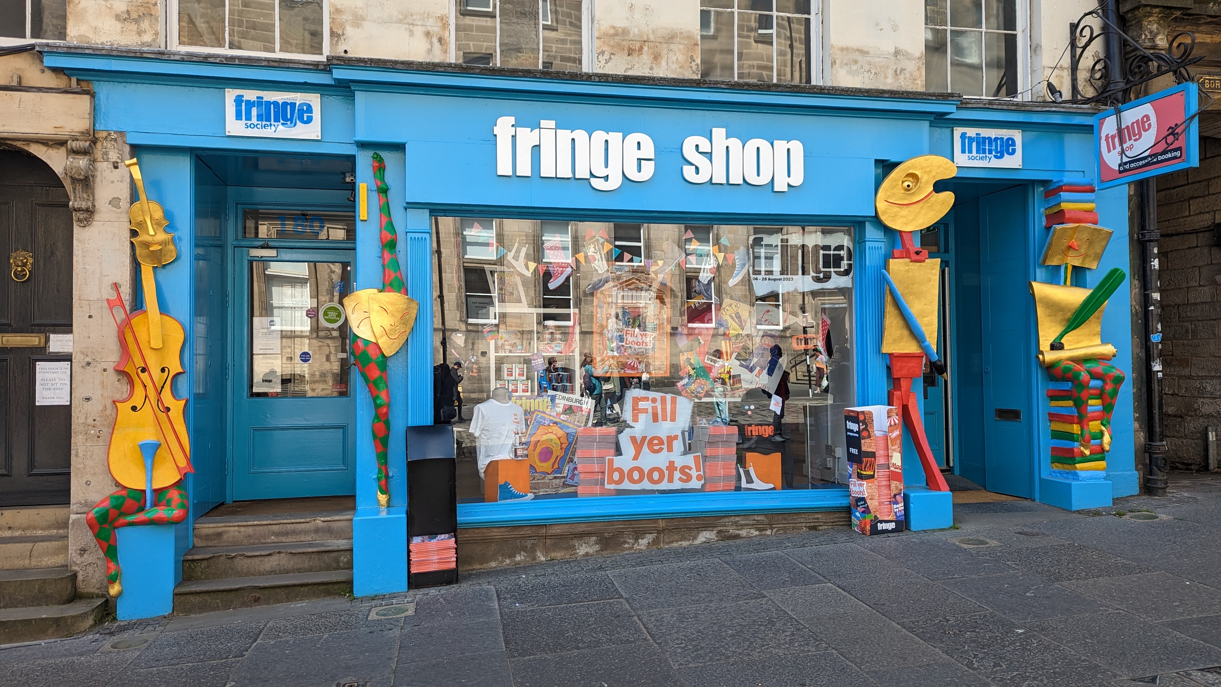 Street view of the Fringe Shop.