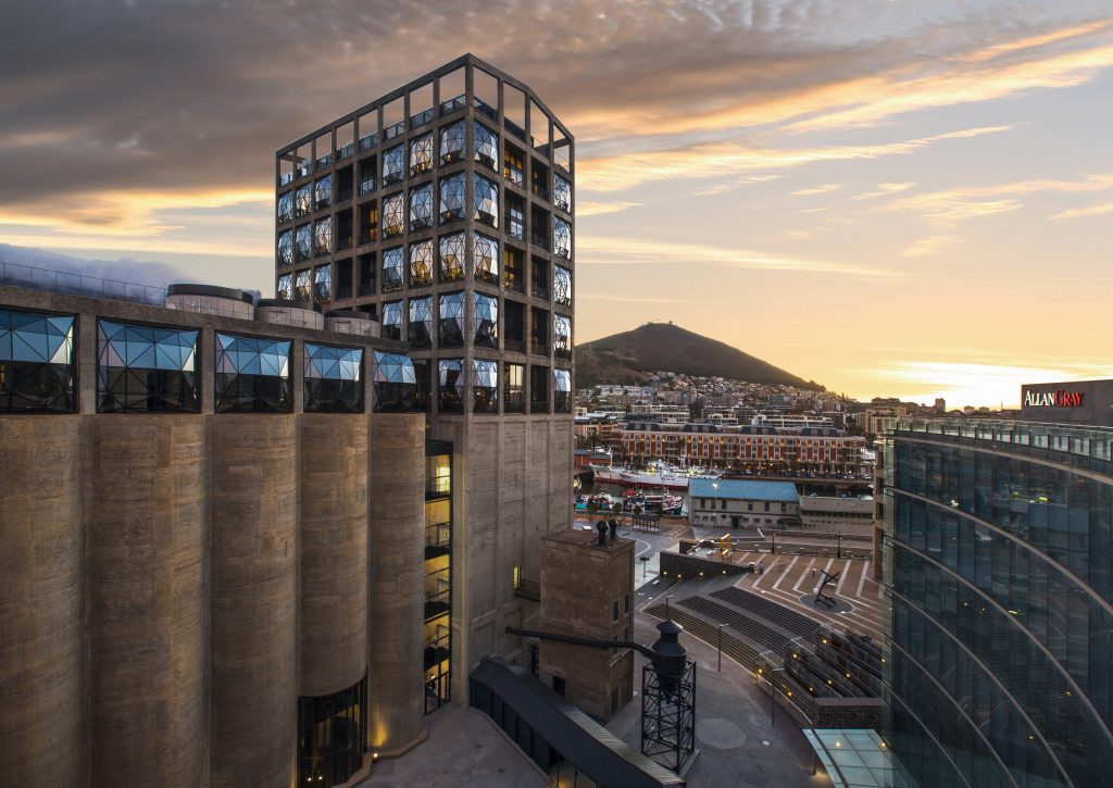 Exterior of Zeitz MOCAA building.