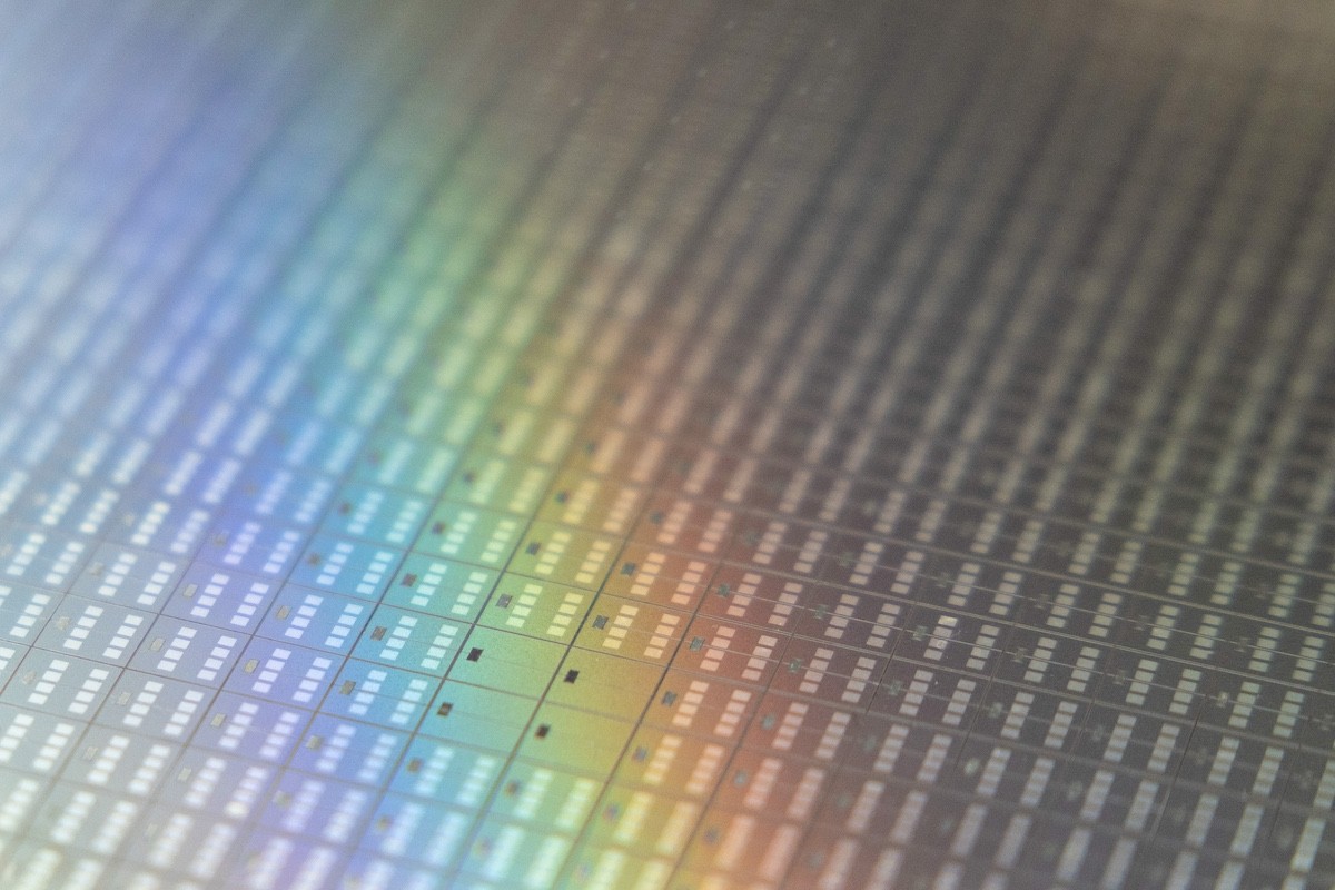Surface Detail Of A Semiconductor Wafer