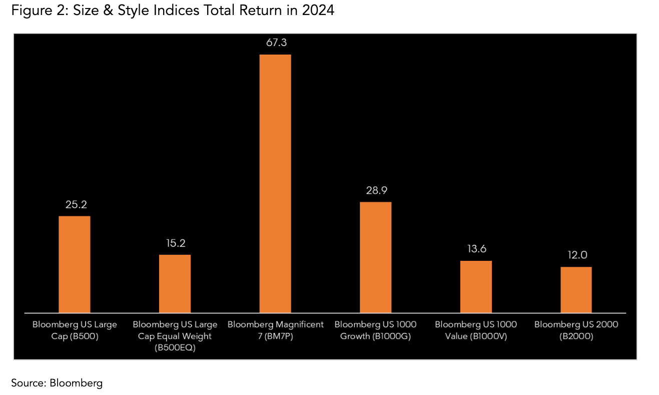 Size and Style Index 2024 Total Returns