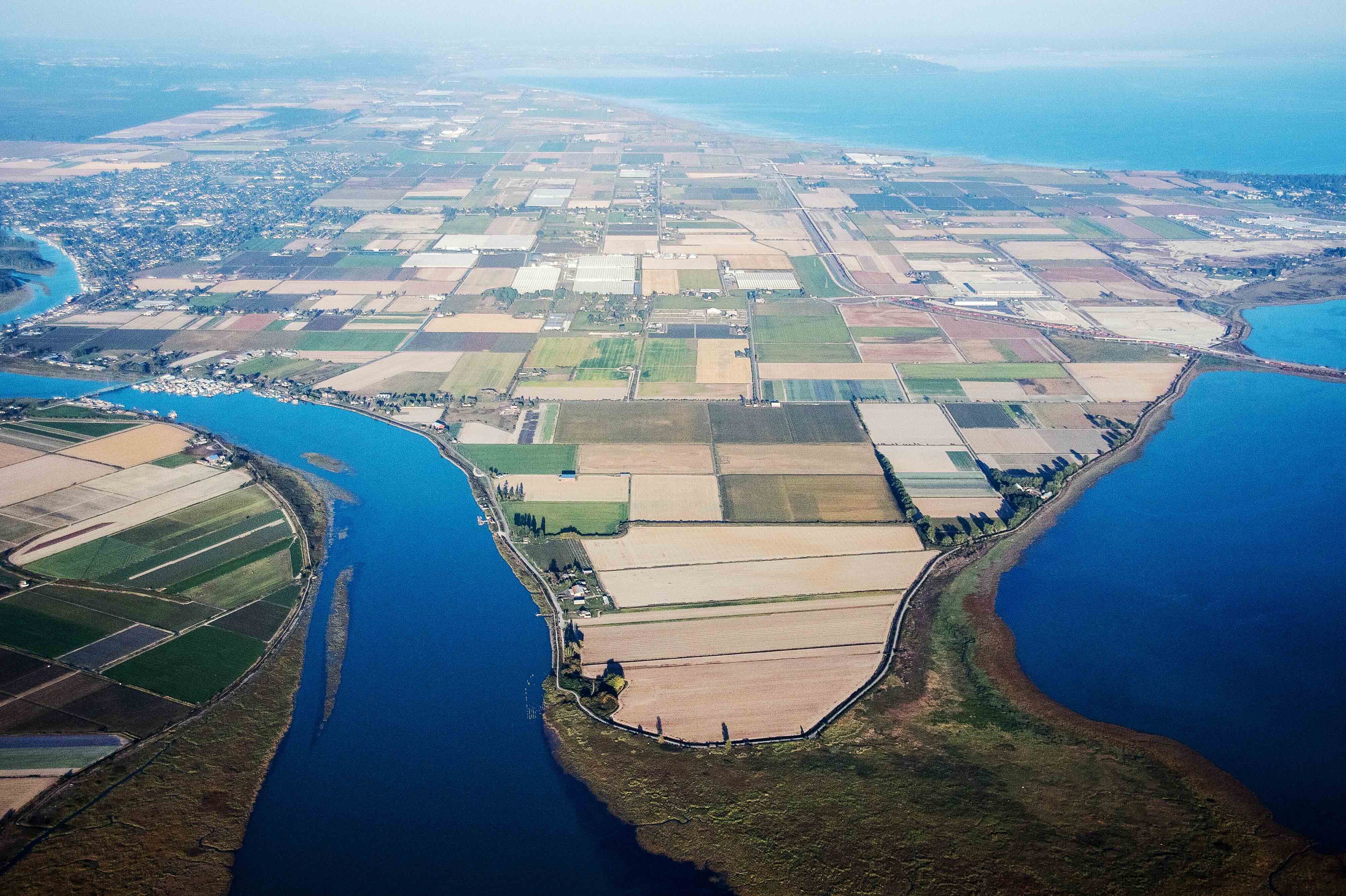 Aerial View Of Fields