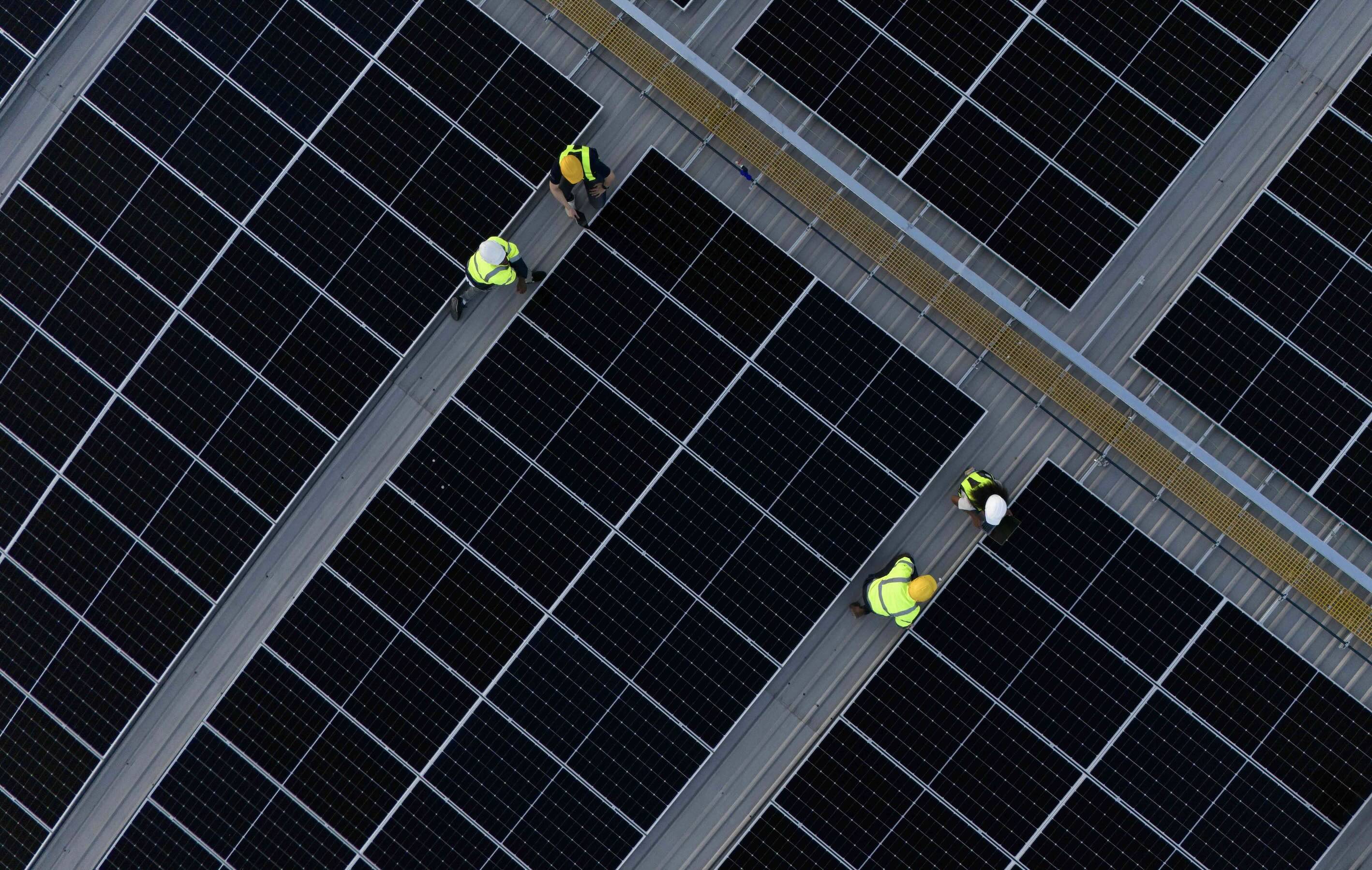 Solar plant aerial
